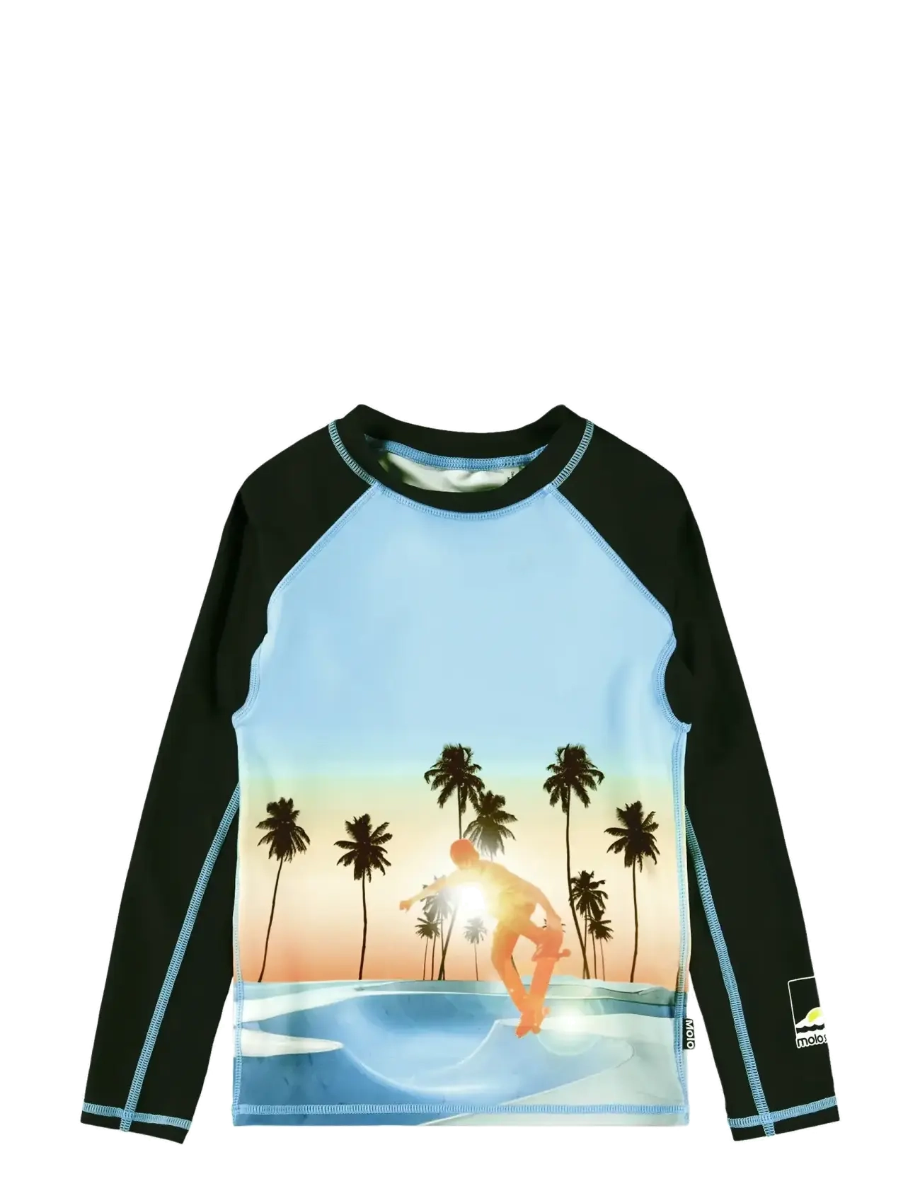 Molo Neptune Ls, Børn, Langærmet Rashguard, Blå, Str: 158/164