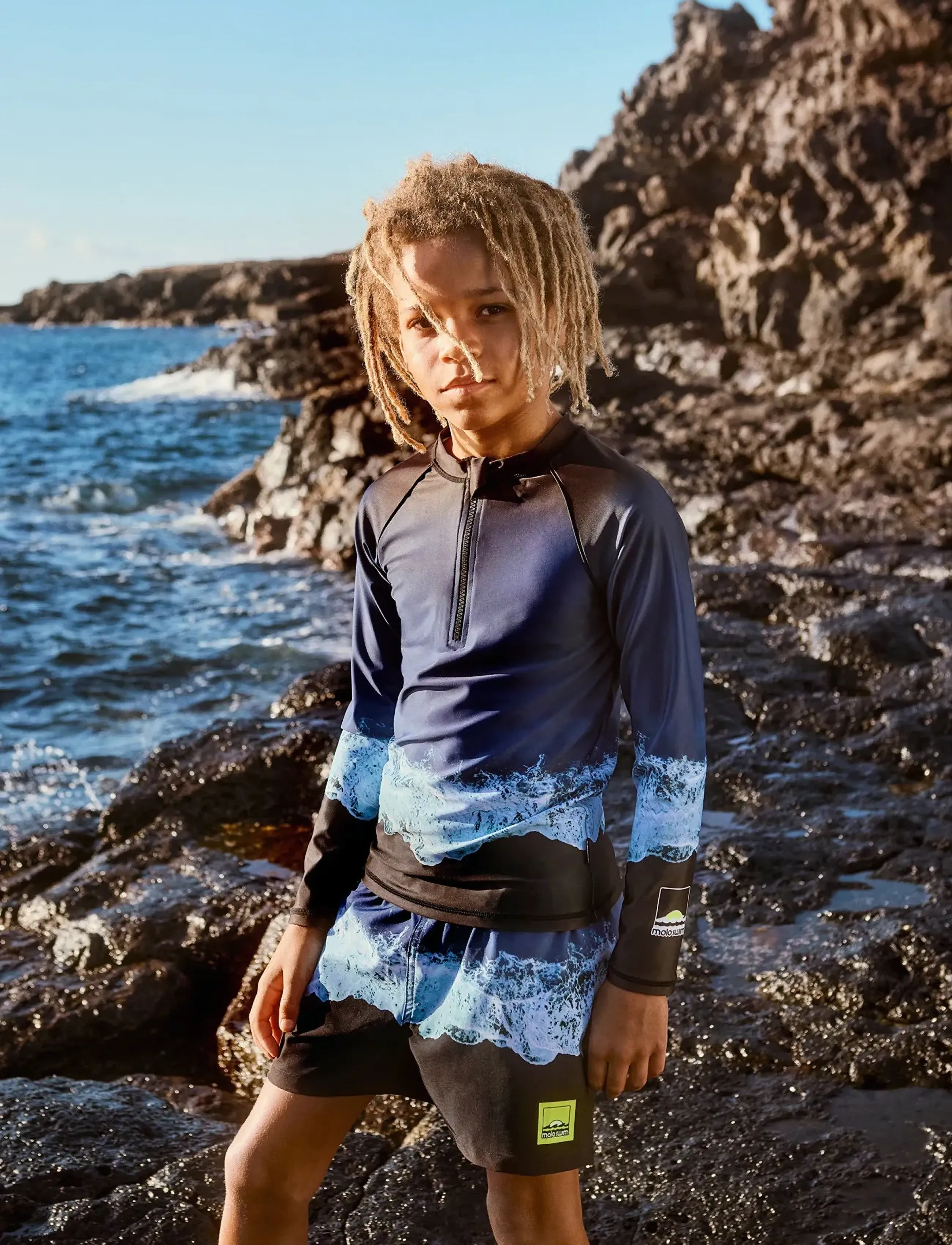 Molo Niko - Badebukser - BIG OCEAN / navy