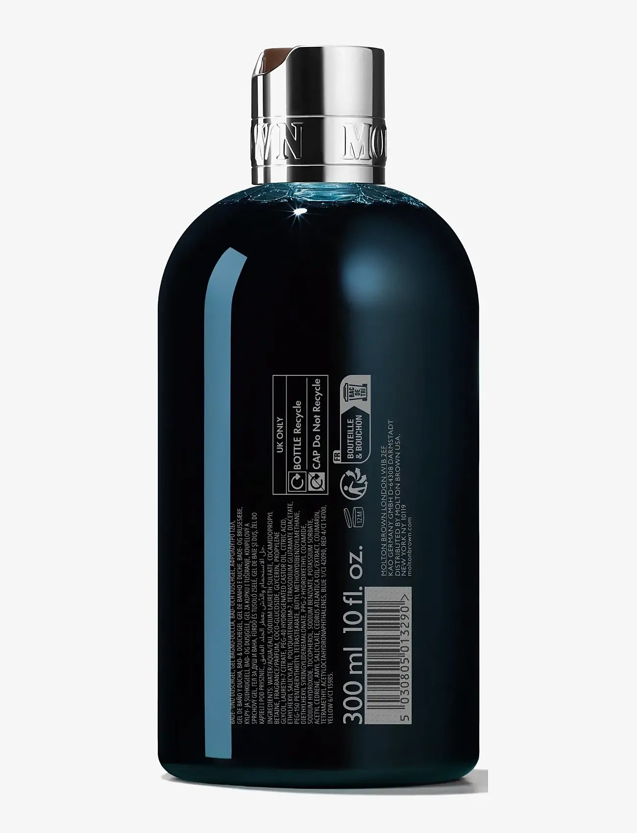 Molton Brown - Dark Leather Bath & Shower Gel - duschgel & duscholjor  - clear - 2