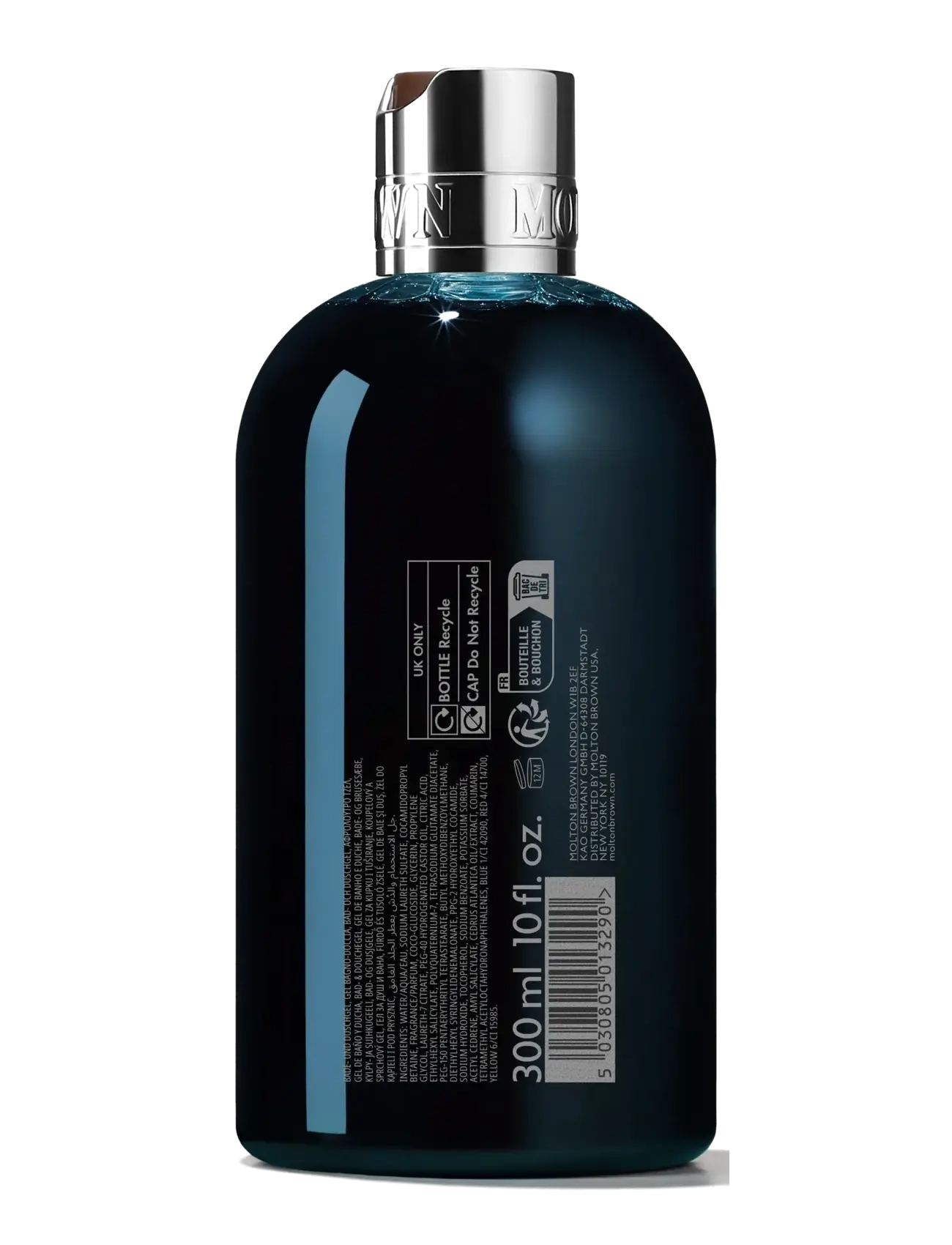 Molton Brown - Dark Leather Bath & Shower Gel - duschgel & duscholjor  - clear - 2