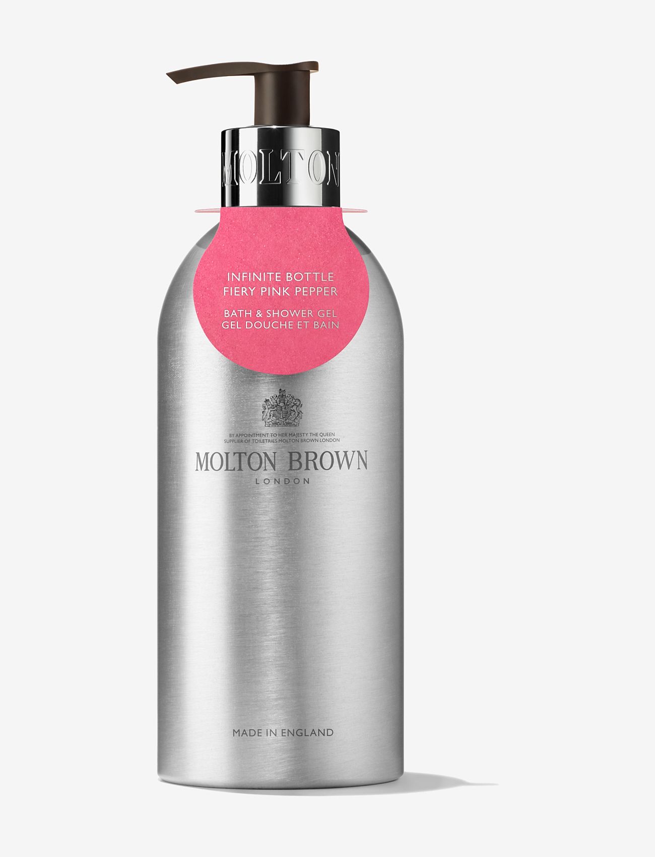 Molton Brown Infinite Bottle Fiery Pink Pepper Bath & Shower Gel, Badekar og bruser, Nude, Str: 400 ml
