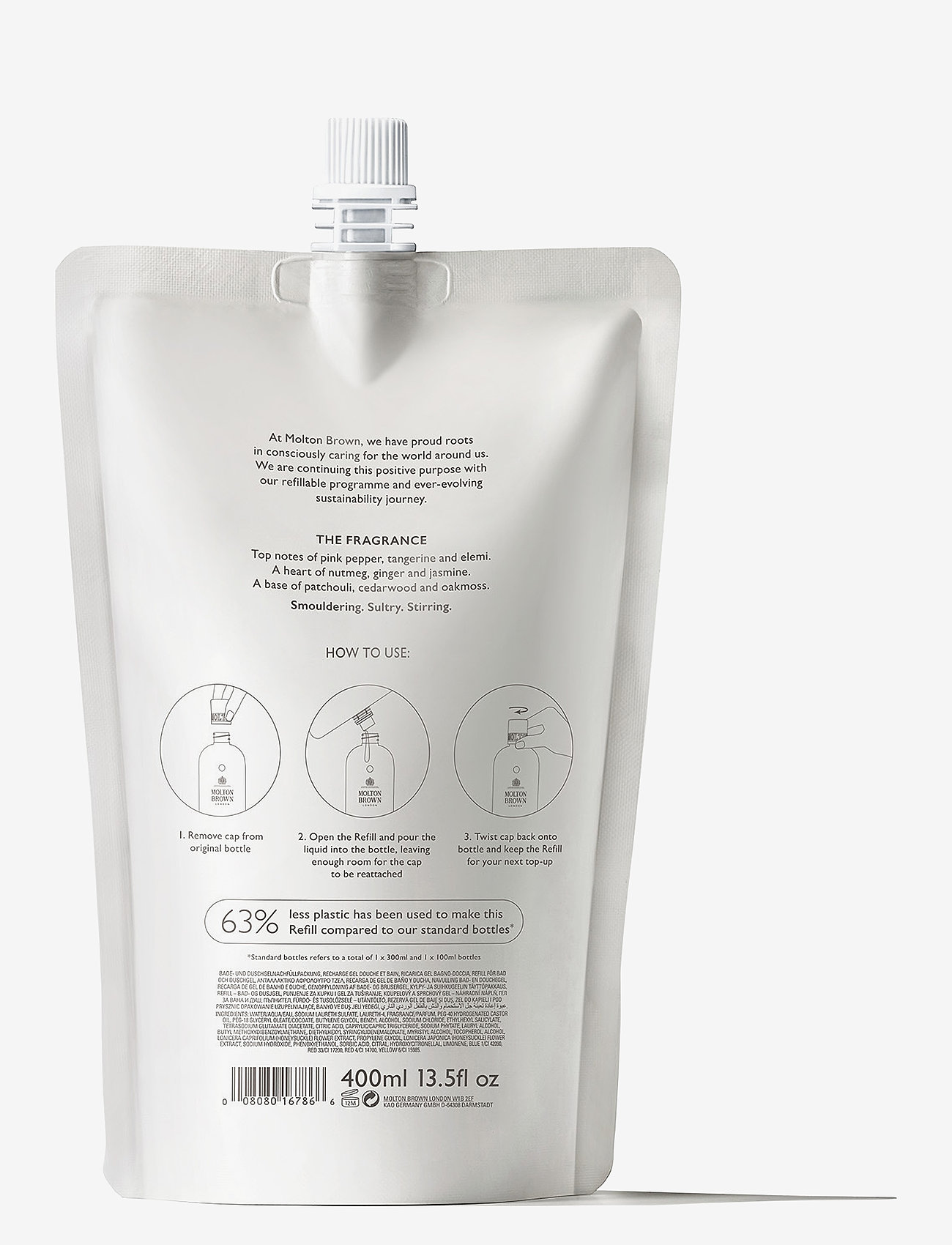 Molton Brown - Fiery Pink Pepper Bath & Shower Gel Refill - clear - 1