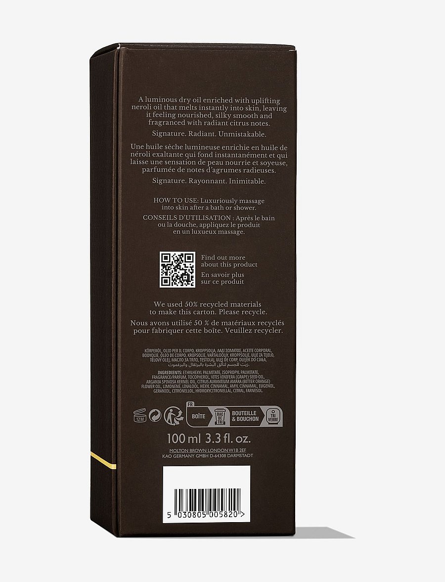 Molton Brown - Orange & Bergamot Radiant Body Oil - kroppsolja - yellow - 3