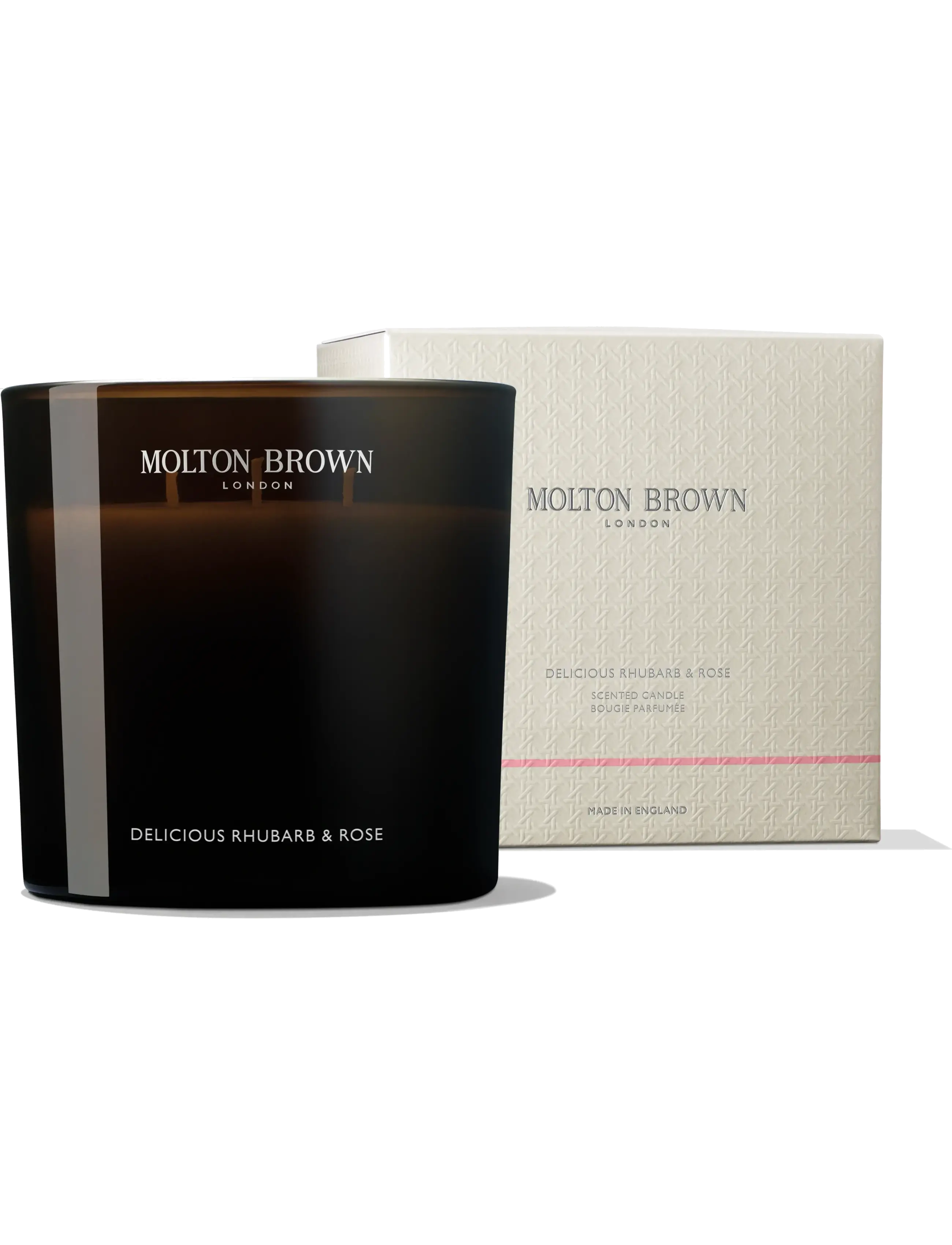 Molton Brown - Delicious Rhubarb & Rose Luxury Scented Candle - over 500 kr - clear - 2