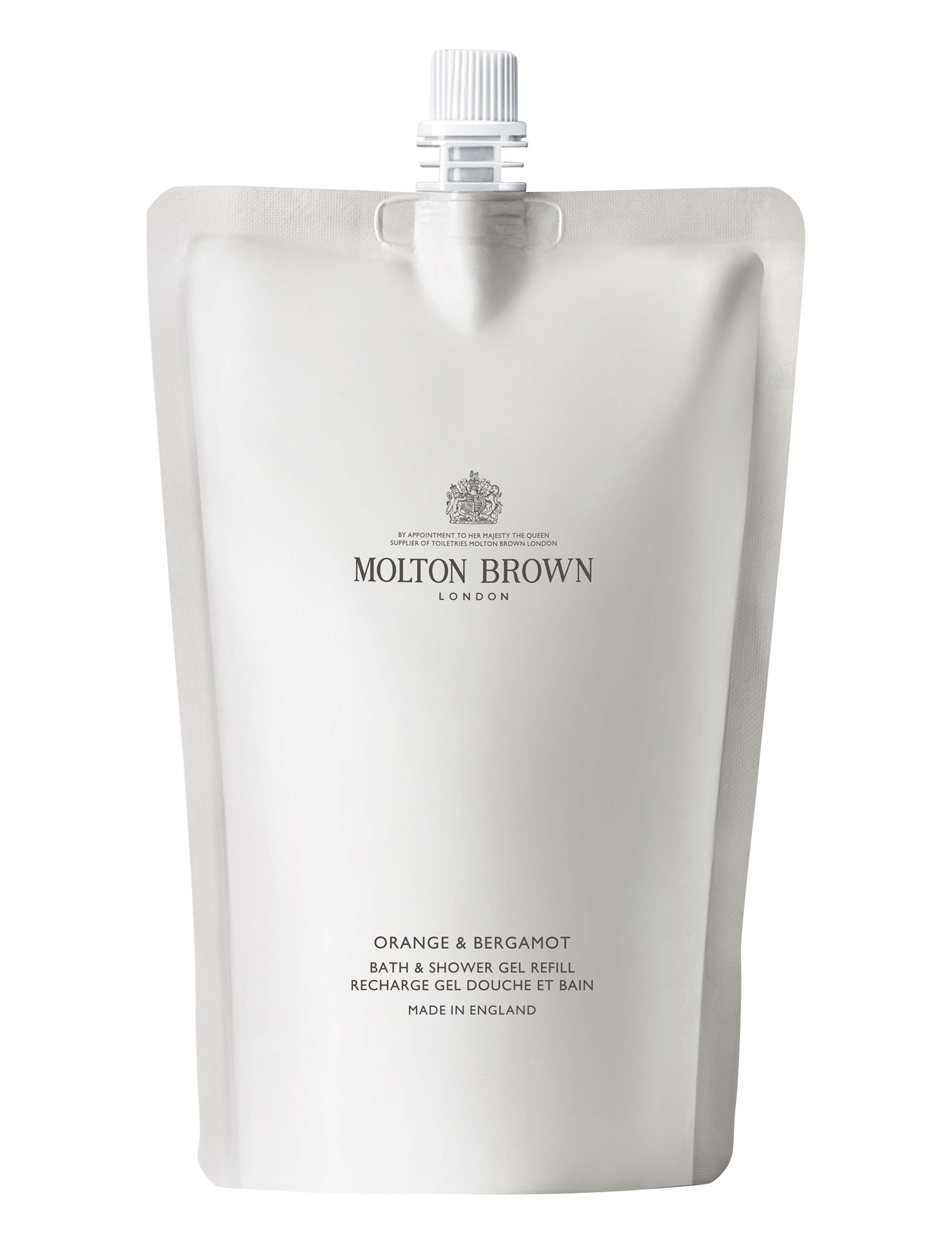 Molton Brown Orange & Bergamot Bath & Shower Gel Refill Pouch, Badekar og bruser, Nude, Str: 400 ML
