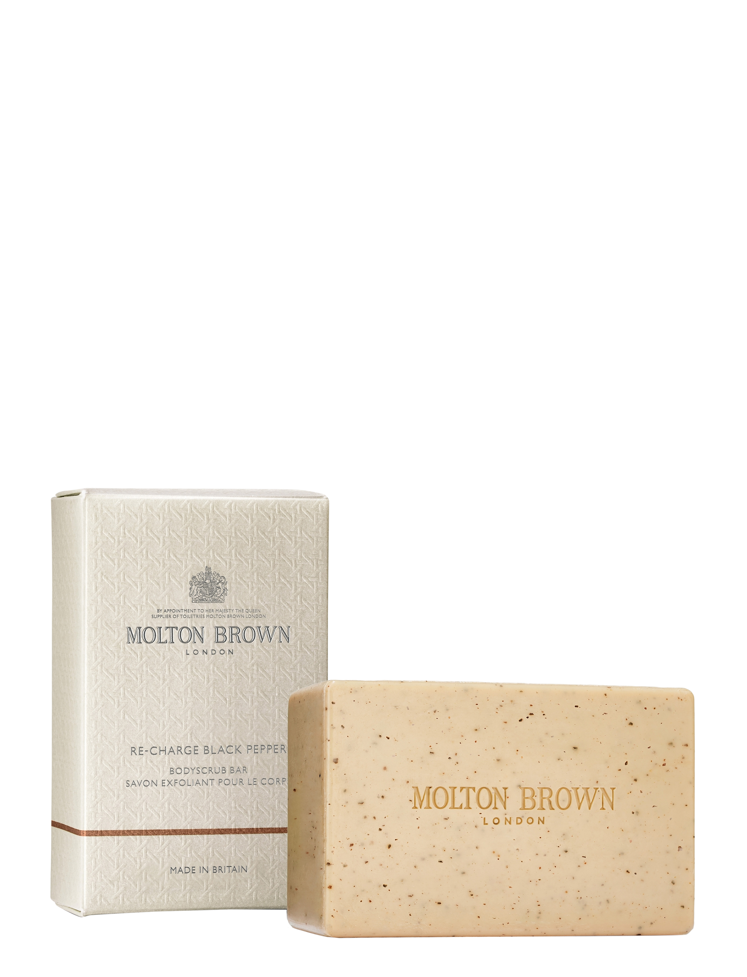Molton Brown - Re-charge Black Pepper Bodyscrub Bar - skrubb & exfoliators - kropp  - clear - 2