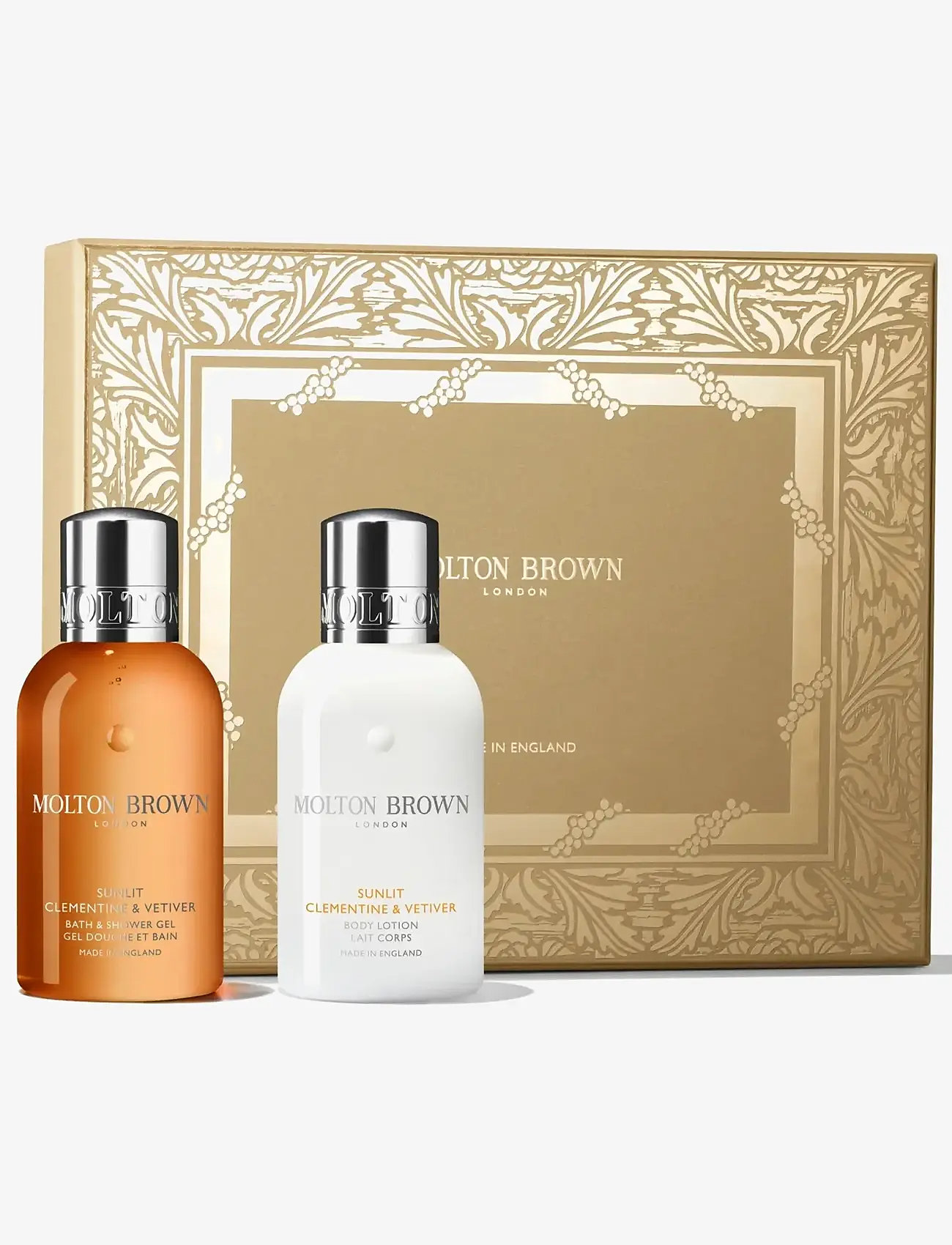 Molton Brown - Gift Set Clementine & Vetiver Travel Set EdP + Shower Gel + Body Lotion - duschgel & duscholjor  - clear - 0