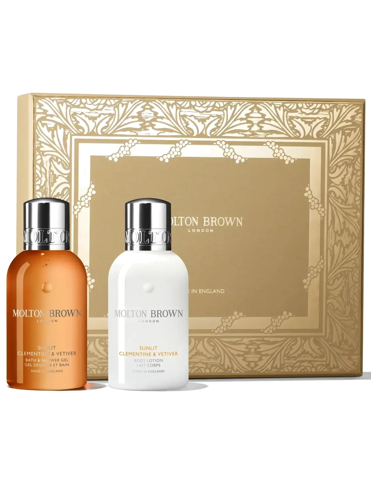 Molton Brown Gift Set Clementine & Vetiver Travel Set EdP + Shower Gel + Body Lotion - Hudvård - CLEAR / undefined