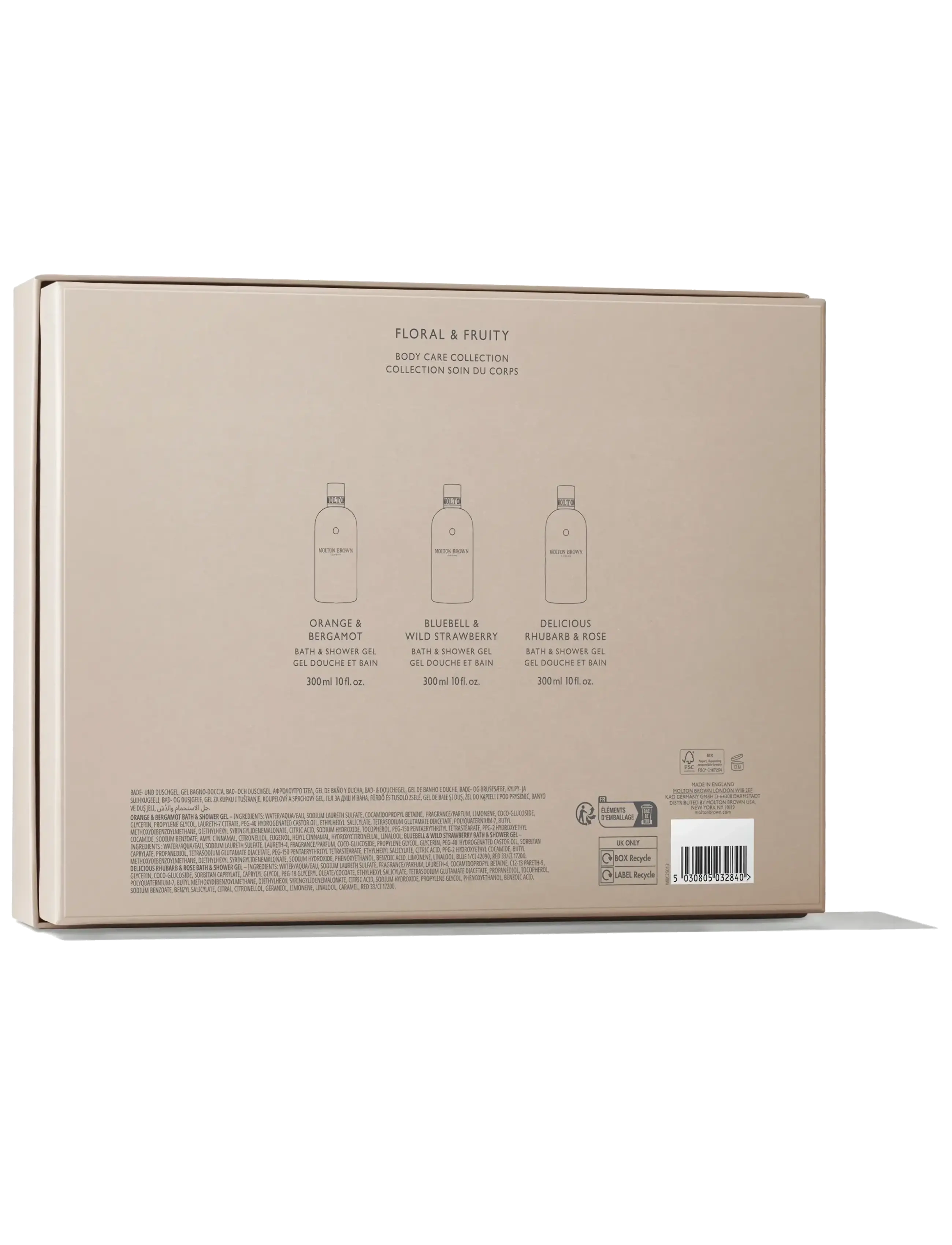 Molton Brown - Gift Set Floral & Fruity Body Care Set - dusjsåpe og dusjolje - clear - 2