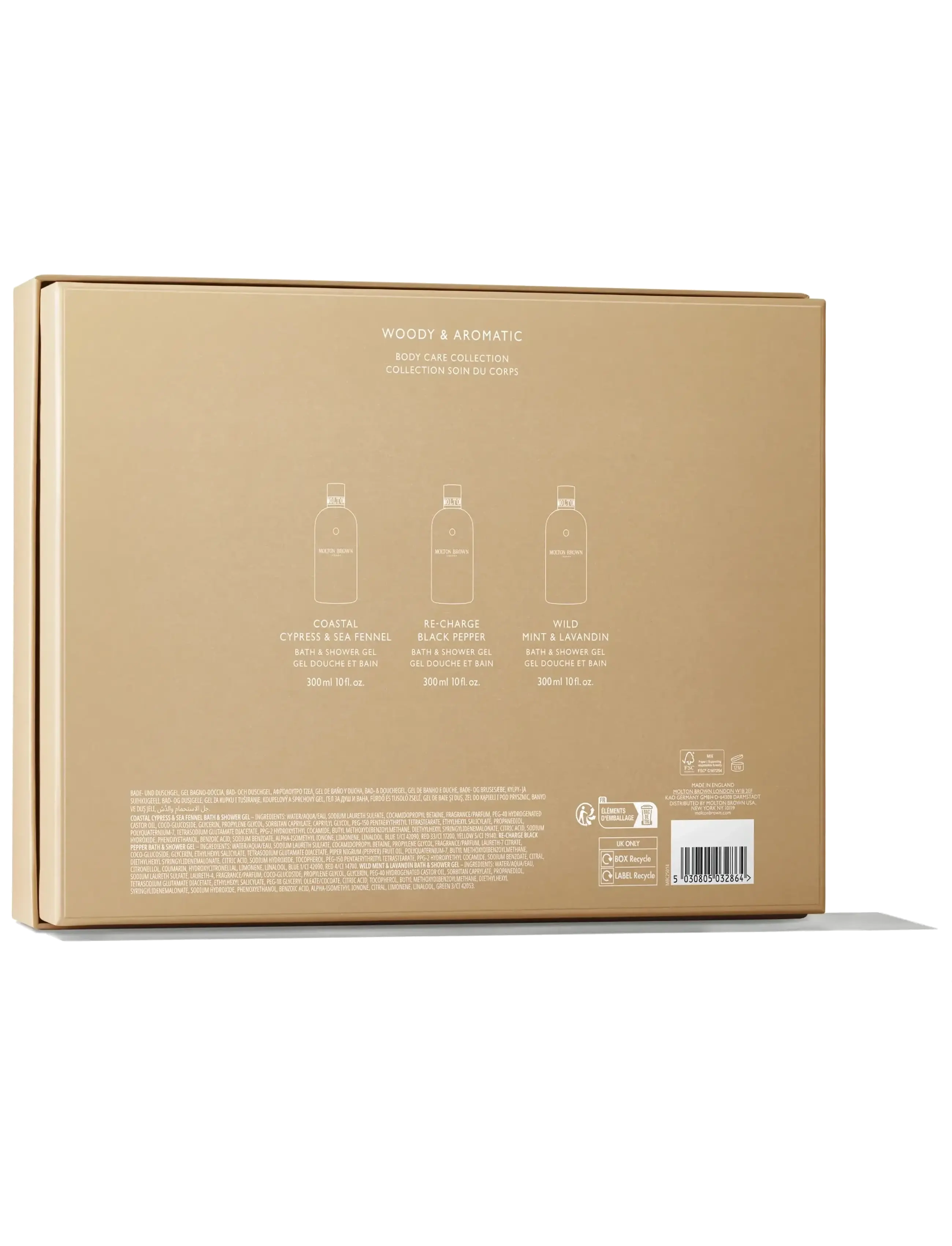 Molton Brown - Gift Set Woody & Aromatic Body Care Set - dusjsåpe og dusjolje - clear - 2