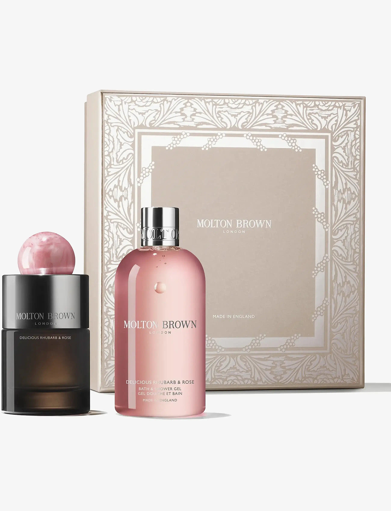 Molton Brown - Gift Set Delicious Rhubarb & Rose Fragrance Set EdP + Bath & Shower Gel - clear - 0