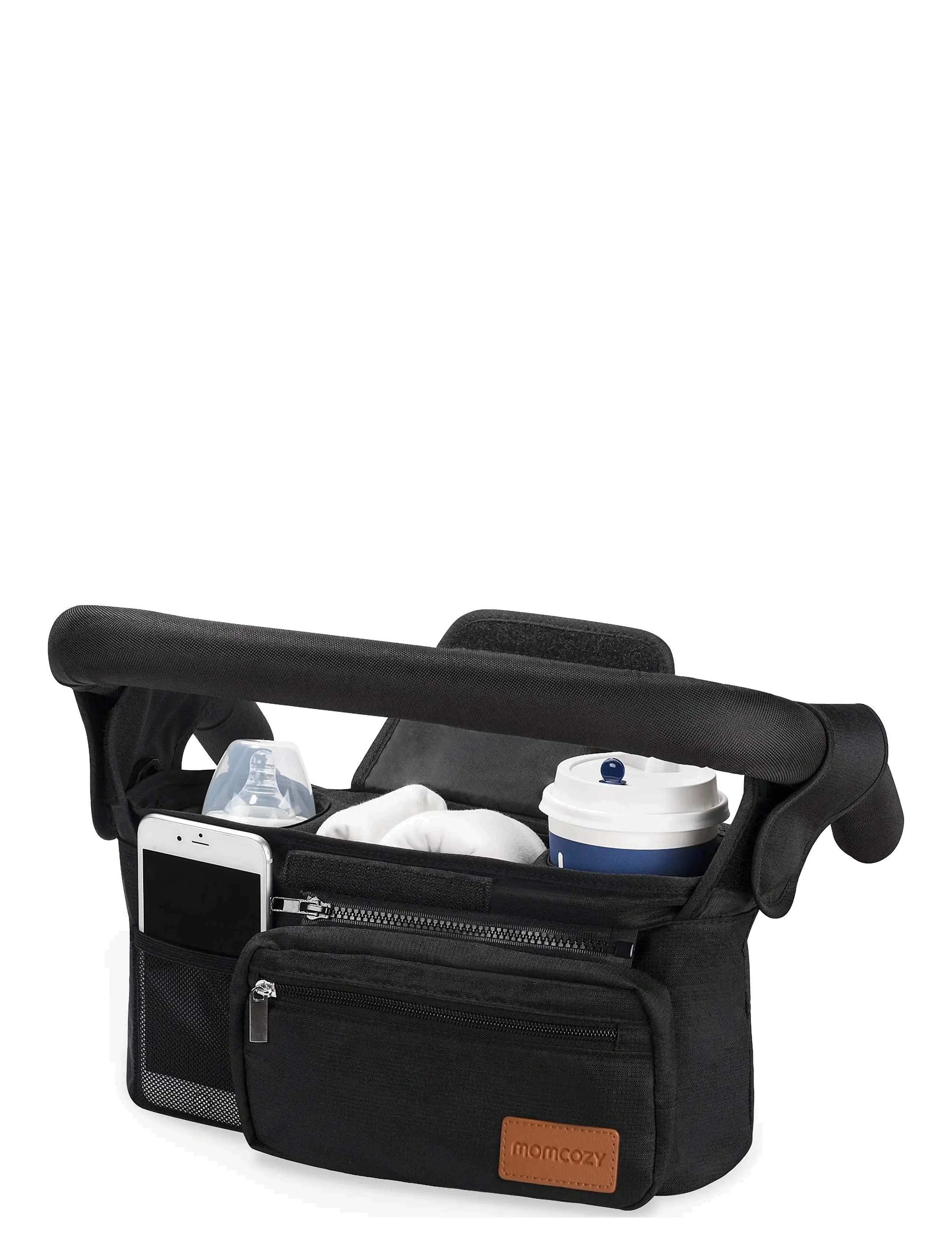 Momcozy - Momcozy  Cup Holders Stroller Organizer - black - 1