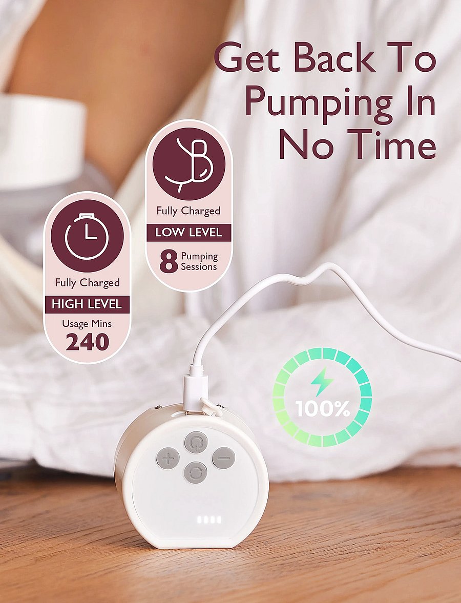 Momcozy - Momcozy S12 Pro Double Packs Wearable Breast Pump White - tires-lait & accessoires - white - 3