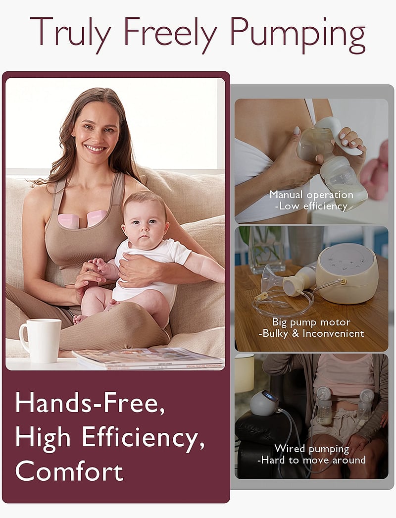 Momcozy - Momcozy S12 Pro Double Packs Wearable Breast Pump White - white - 4