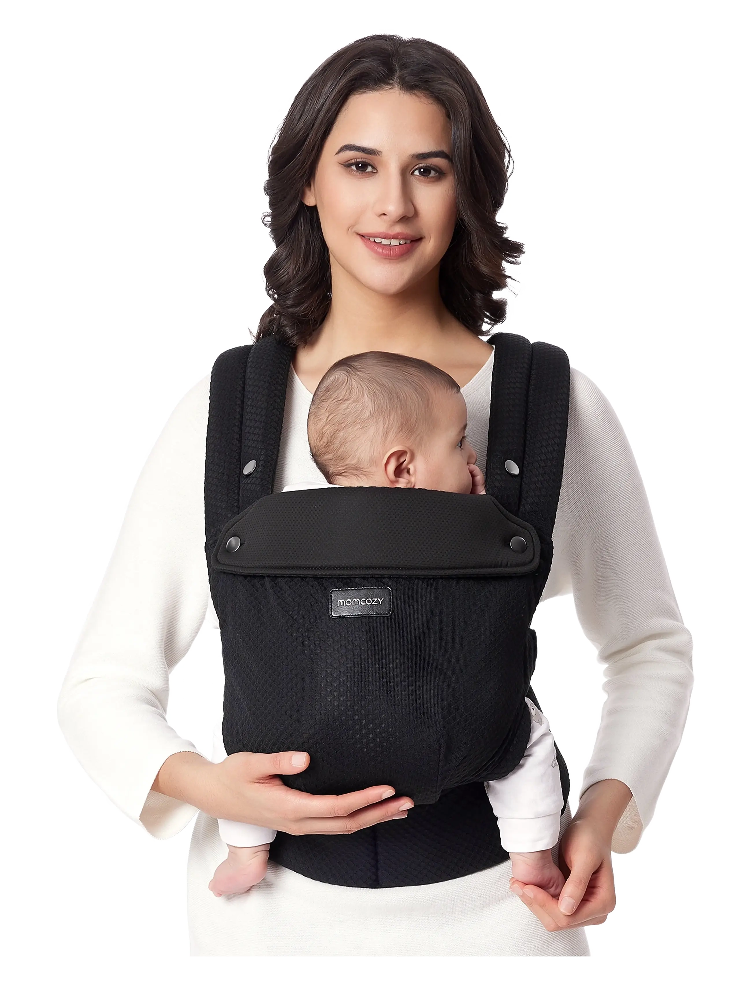 Momcozy Momcozy  Newborn to Toddler Air Mesh Soft Structured Carrier Black - Inspiratsioon - BLACK / black