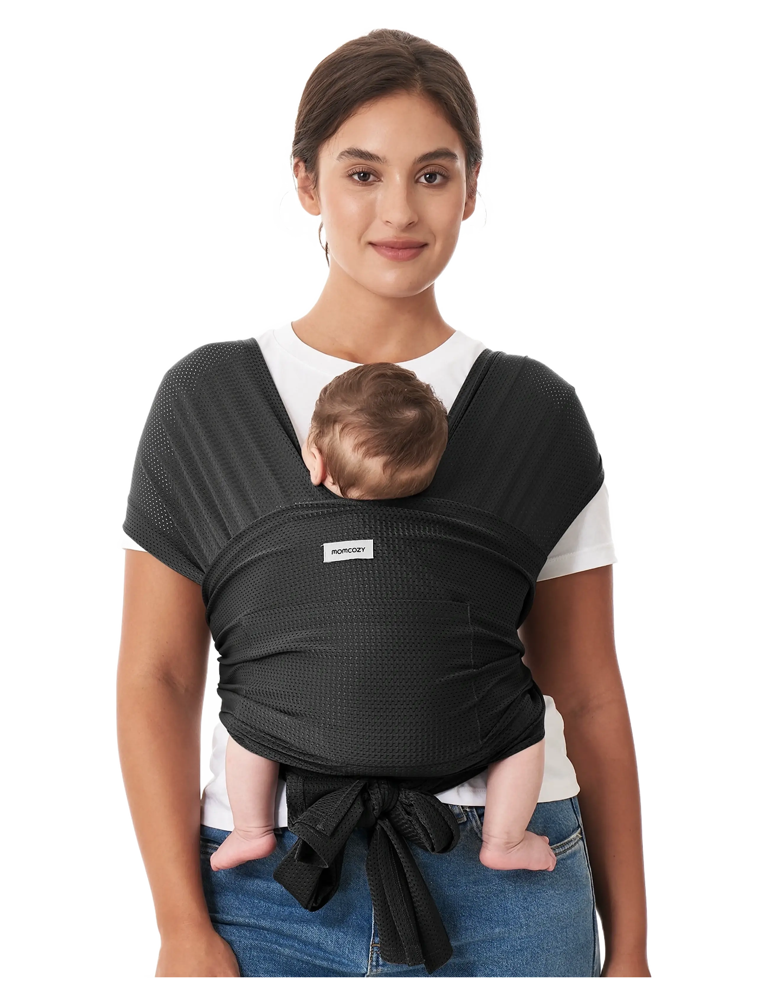 Momcozy Momcozy  Newborn to Toddler Air Mesh Soft Structured Carrier Black - Bärselar & Bärsjalar - BLACK / black