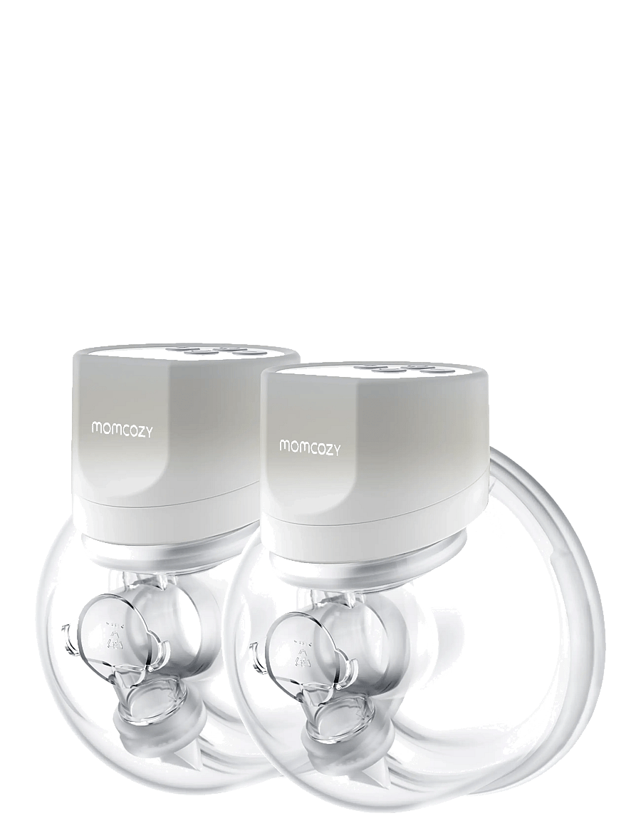 Momcozy - Momcozy S12 ProDouble Packs Wearable Breast Pump Grey - brystpumper og tilbehør - grey - 1