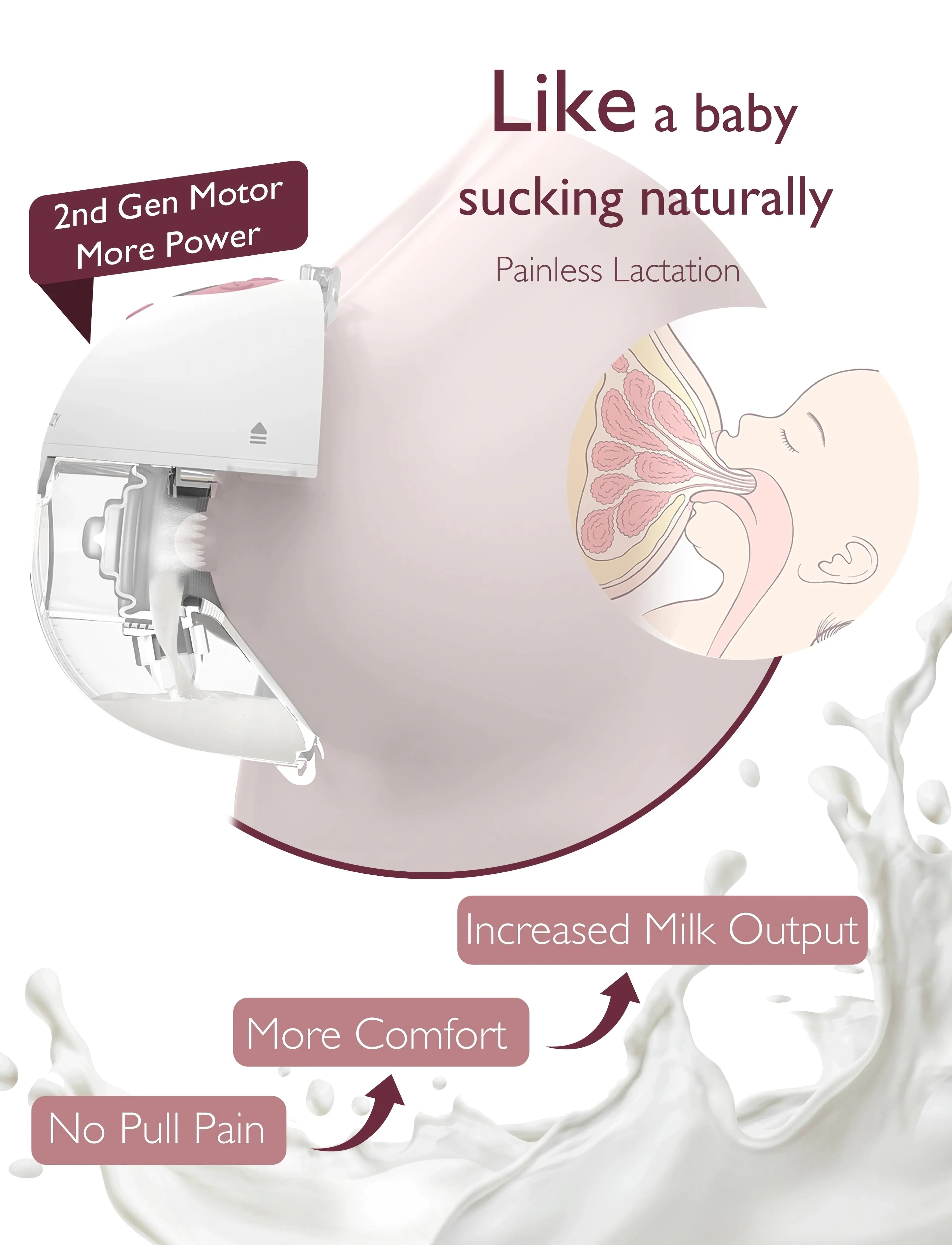 Momcozy - Momcozy  M5 Single Pack Wearable Breast Pump Purple - milchpumpen & zubehör - purple - 5