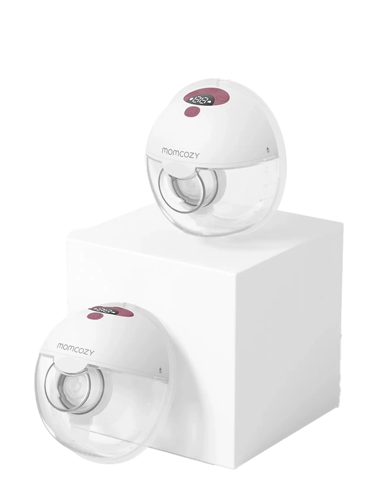 Momcozy Momcozy  M5 Red Double Packs Wearable Breast Pump Red - Amningsprodukter - RED / white