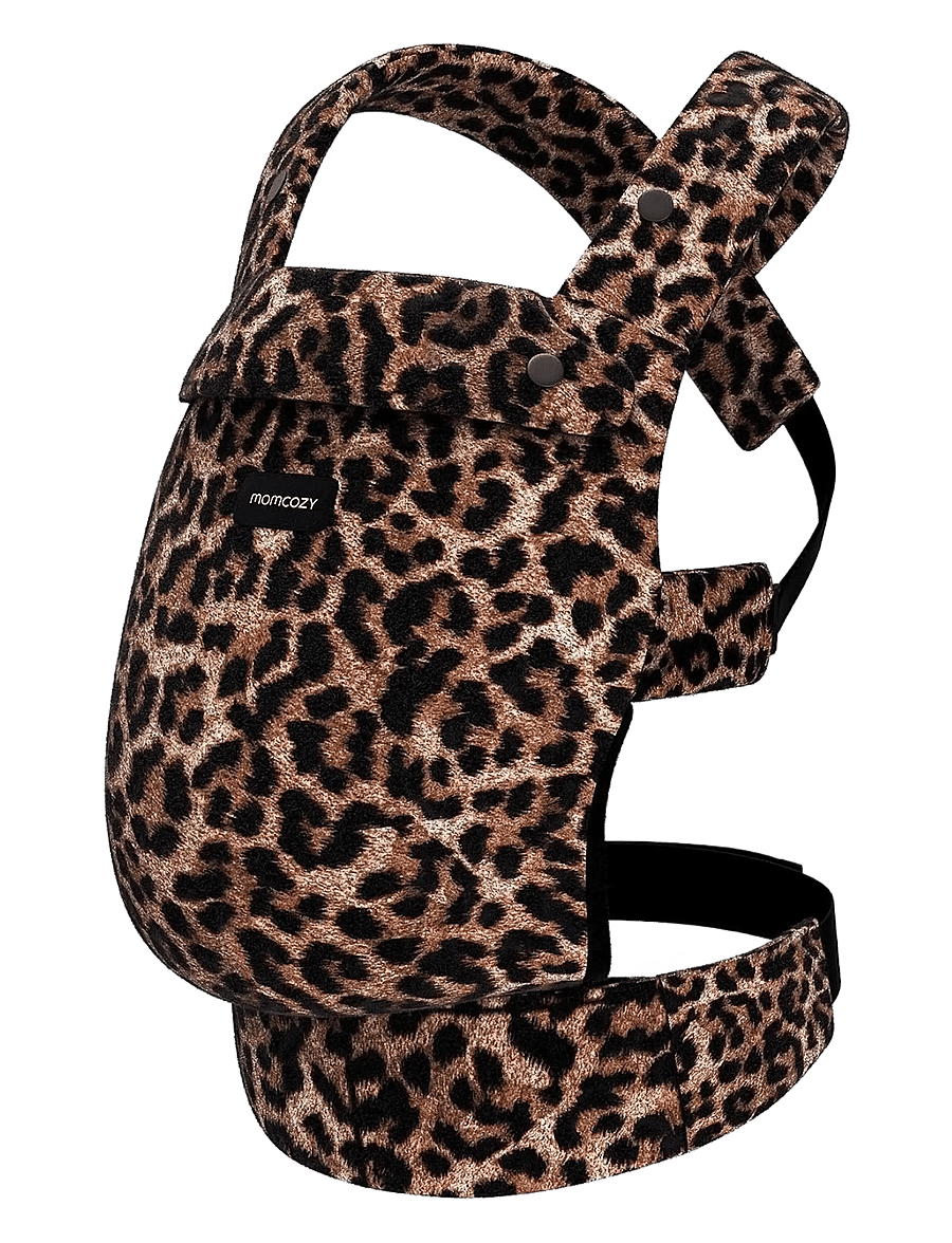 Momcozy - Momcozy Newborn to Toddler Cotton Soft Structured Carrier Leopard - bæreseler - leopard - 1