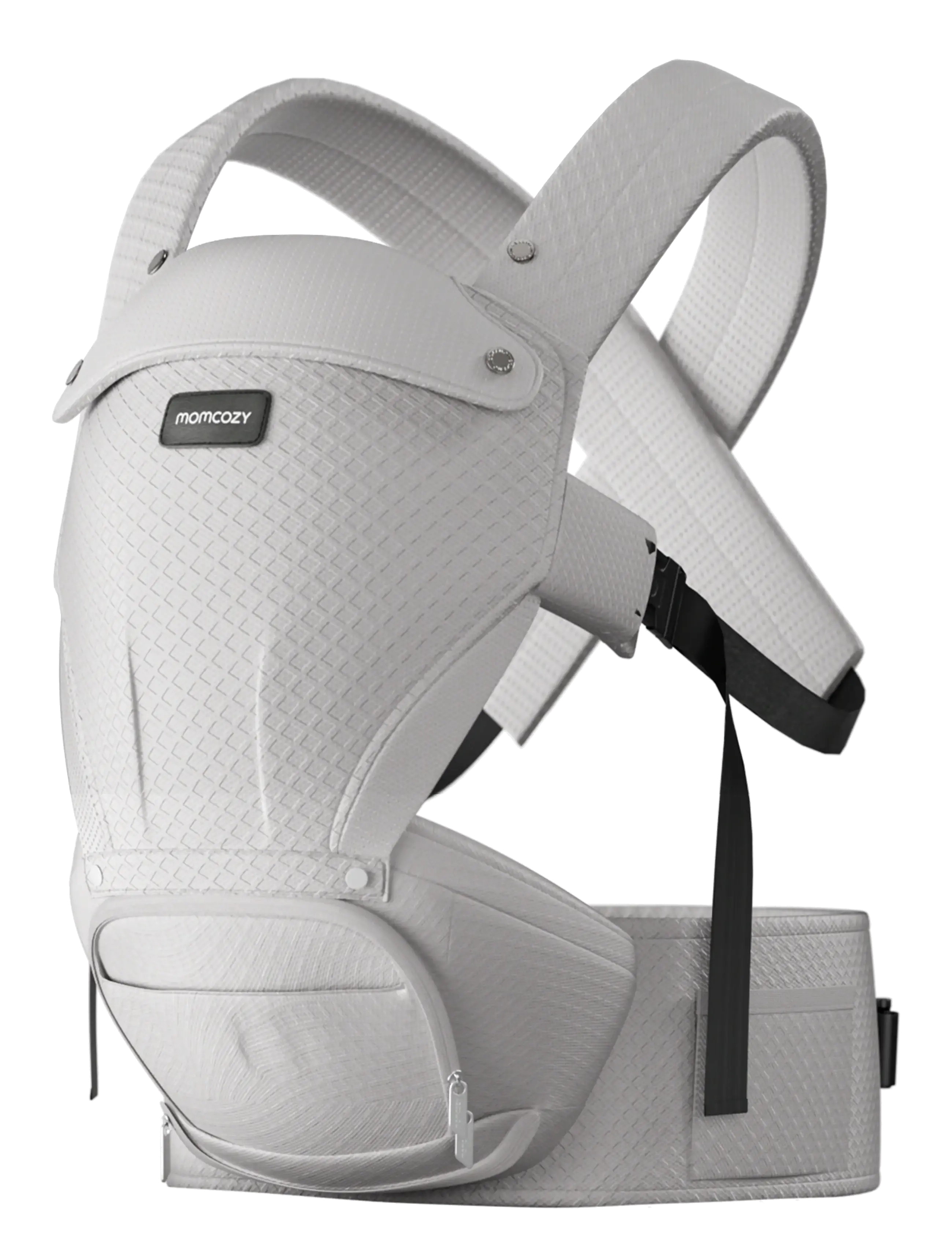 Momcozy Momcozy  Baby Carrier Air Mesh Hip Seat Carrier Grey - Vauvan tarvikkeet - GREY / grey
