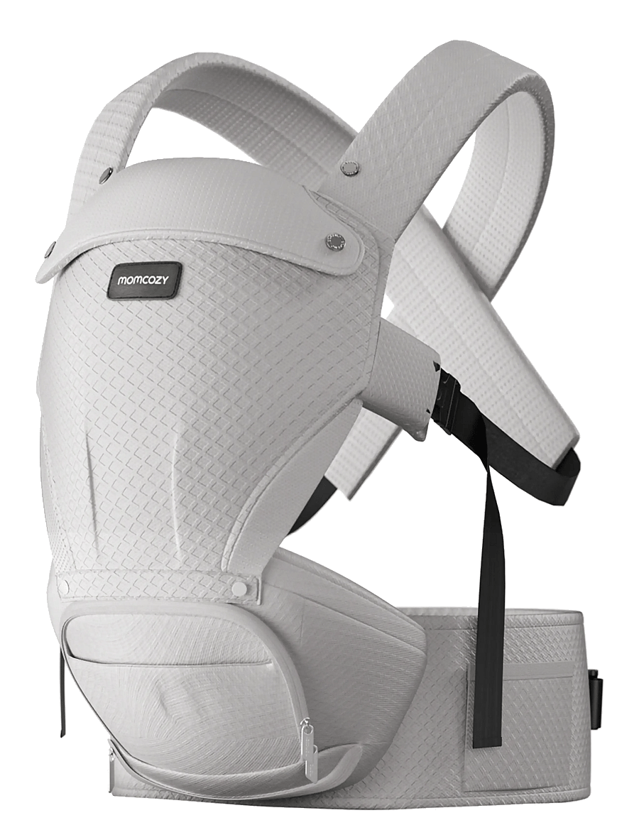 Momcozy - Momcozy Baby Carrier Air Mesh Hip Seat Carrier Grey - porte-bébé - grey - 1