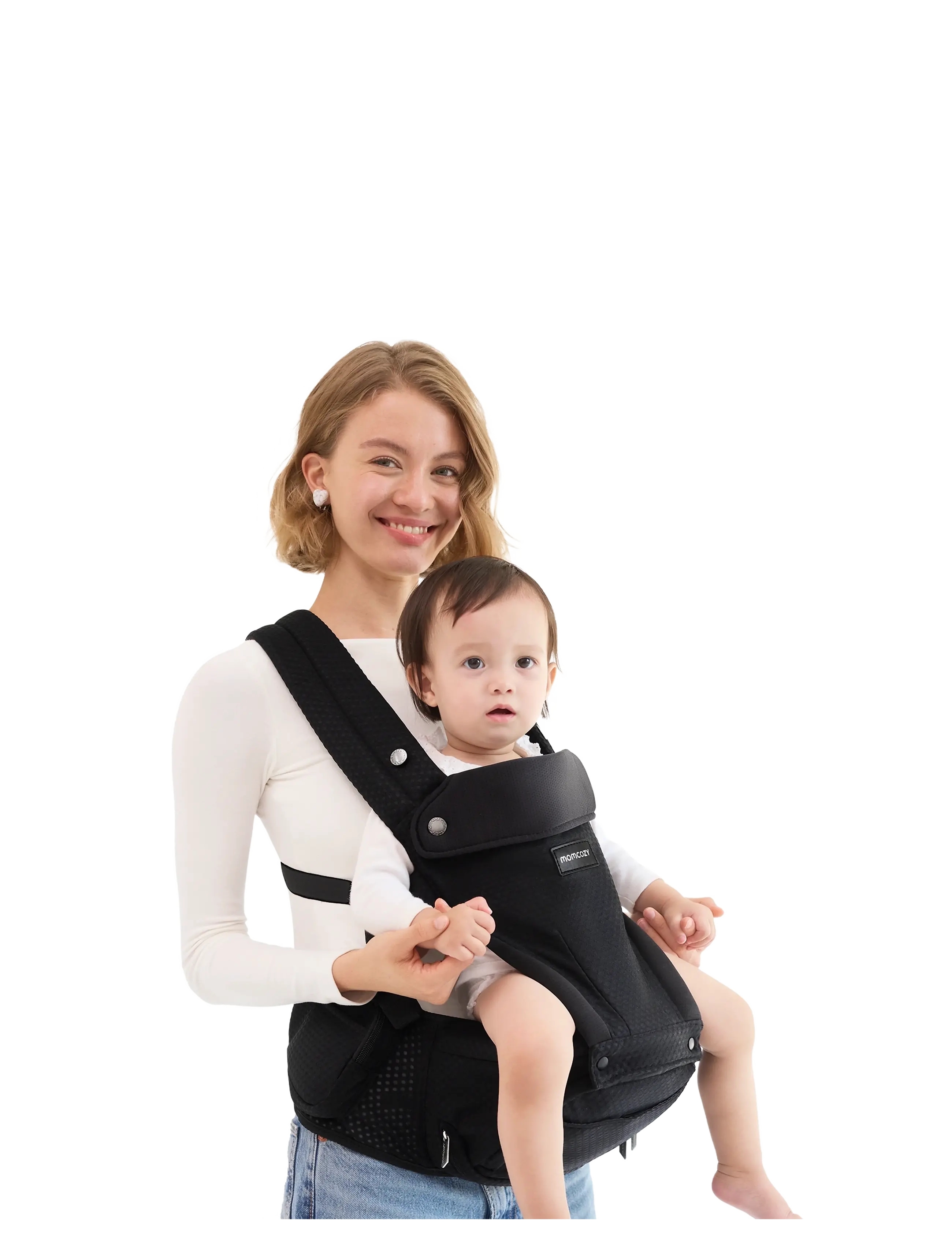 Momcozy Momcozy  Baby Hip Seat Carrier Black - Alles anzeigen - BLACK / black