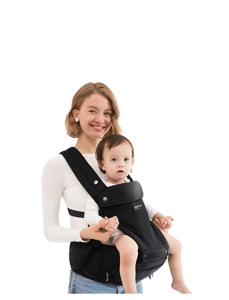 Momcozy - Momcozy Baby Hip Seat Carrier Black - babytragen & tragetücher - black - 1