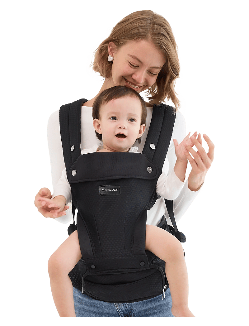 Momcozy - Momcozy Baby Hip Seat Carrier Black - babytragen & tragetücher - black - 2