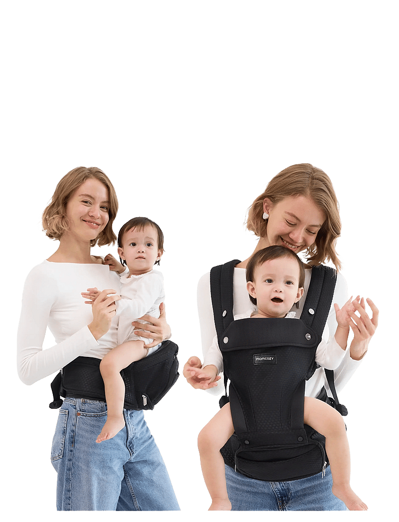 Momcozy - Momcozy Baby Hip Seat Carrier Black - babytragen & tragetücher - black - 3