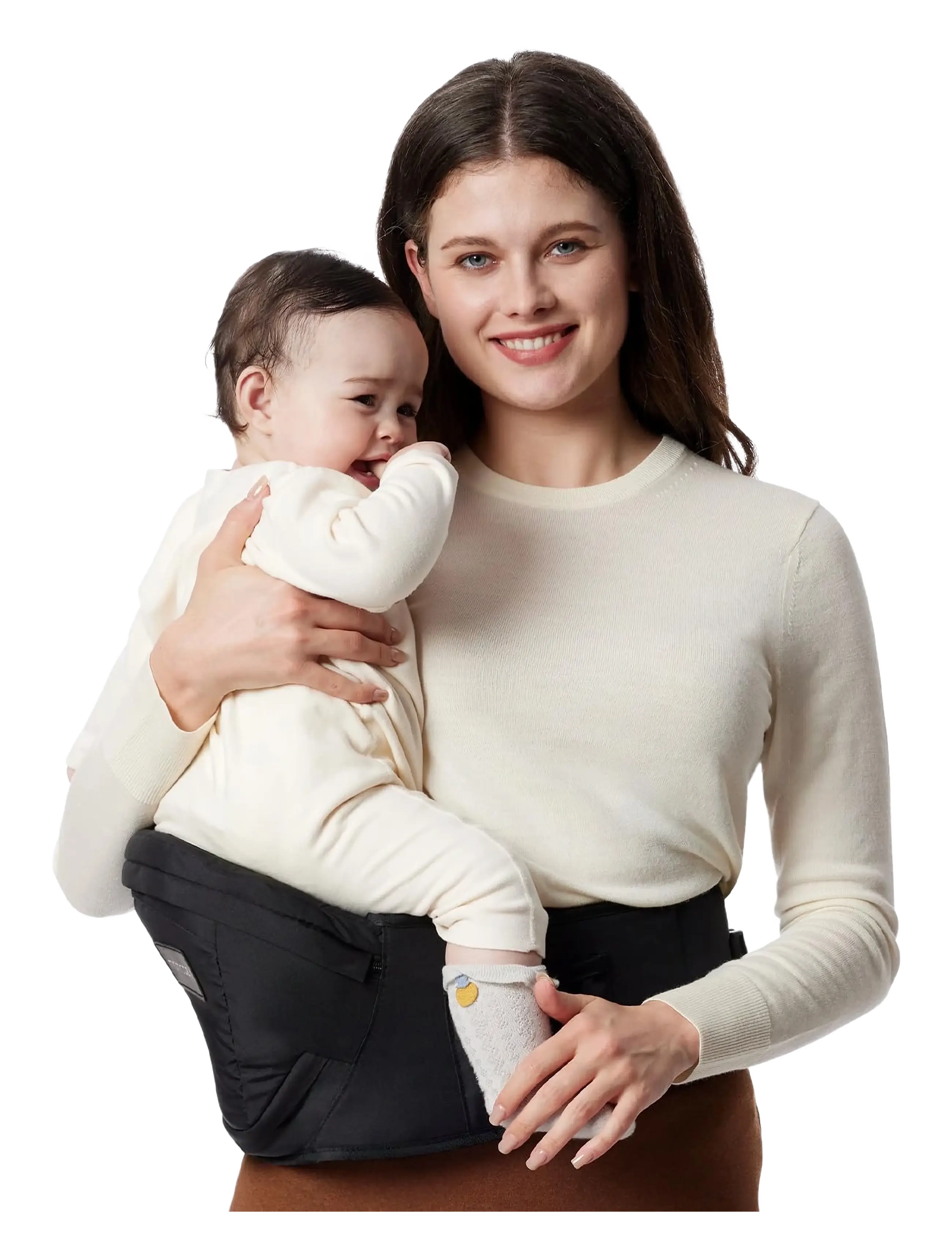 Momcozy Momcozy  Baby Hip Seat Carrier Black - Uus - BLACK / black