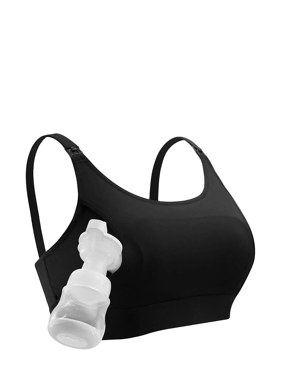 Momcozy - Momcozy YN08 L Hands-Free Pumping Bra Black - bh'er uden bøjle - black - 1