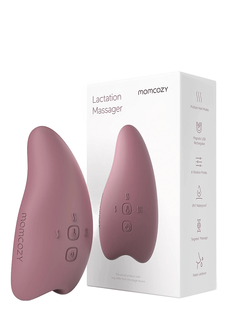Momcozy - Momcozy Warming and Vibrating Single Pack Lactation Massagers - rinnapumbad ja lisatarvikud - red - 3
