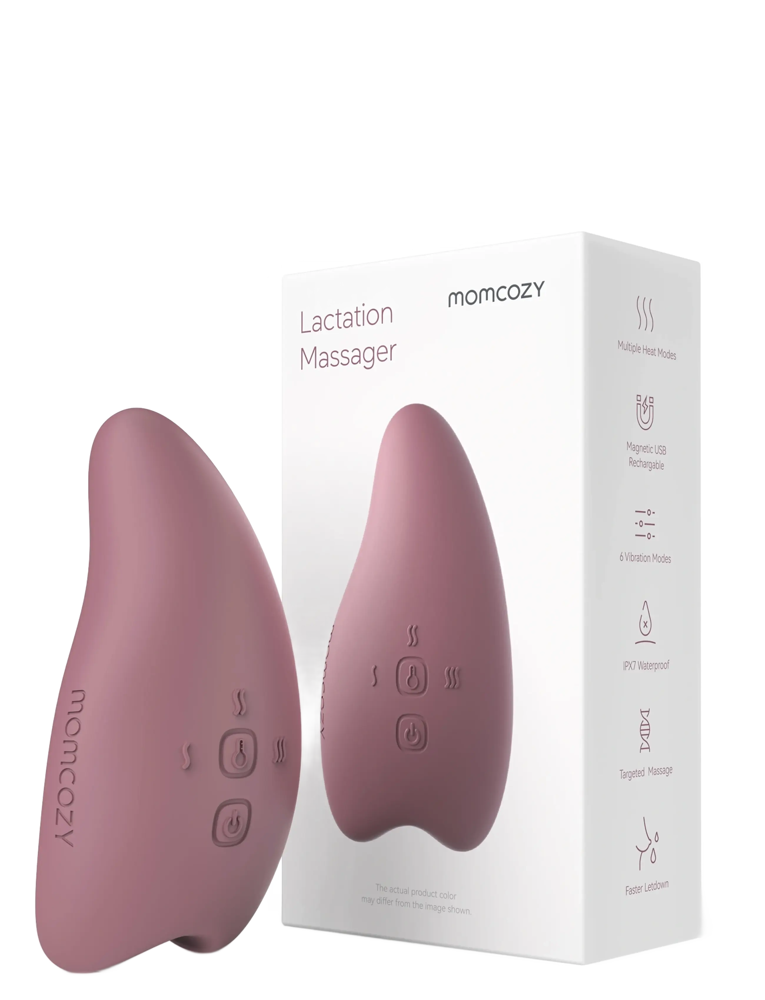 Momcozy - Momcozy  Warming and Vibrating Single Pack Lactation Massagers - breast pumps & accessories - red - 3