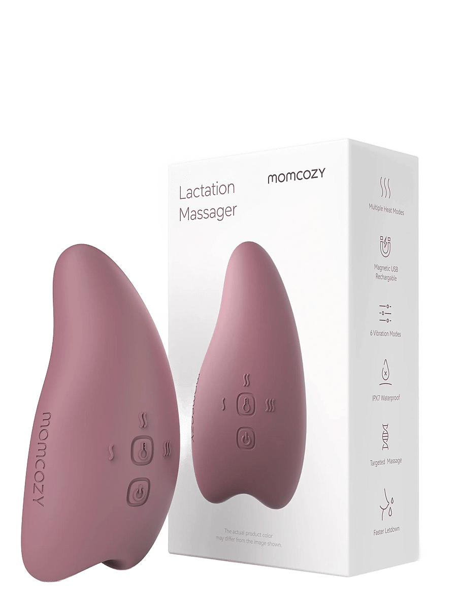Momcozy - Momcozy Warming and Vibrating Single Pack Lactation Massagers - krūts piena sūkņi un piederumi - red - 3