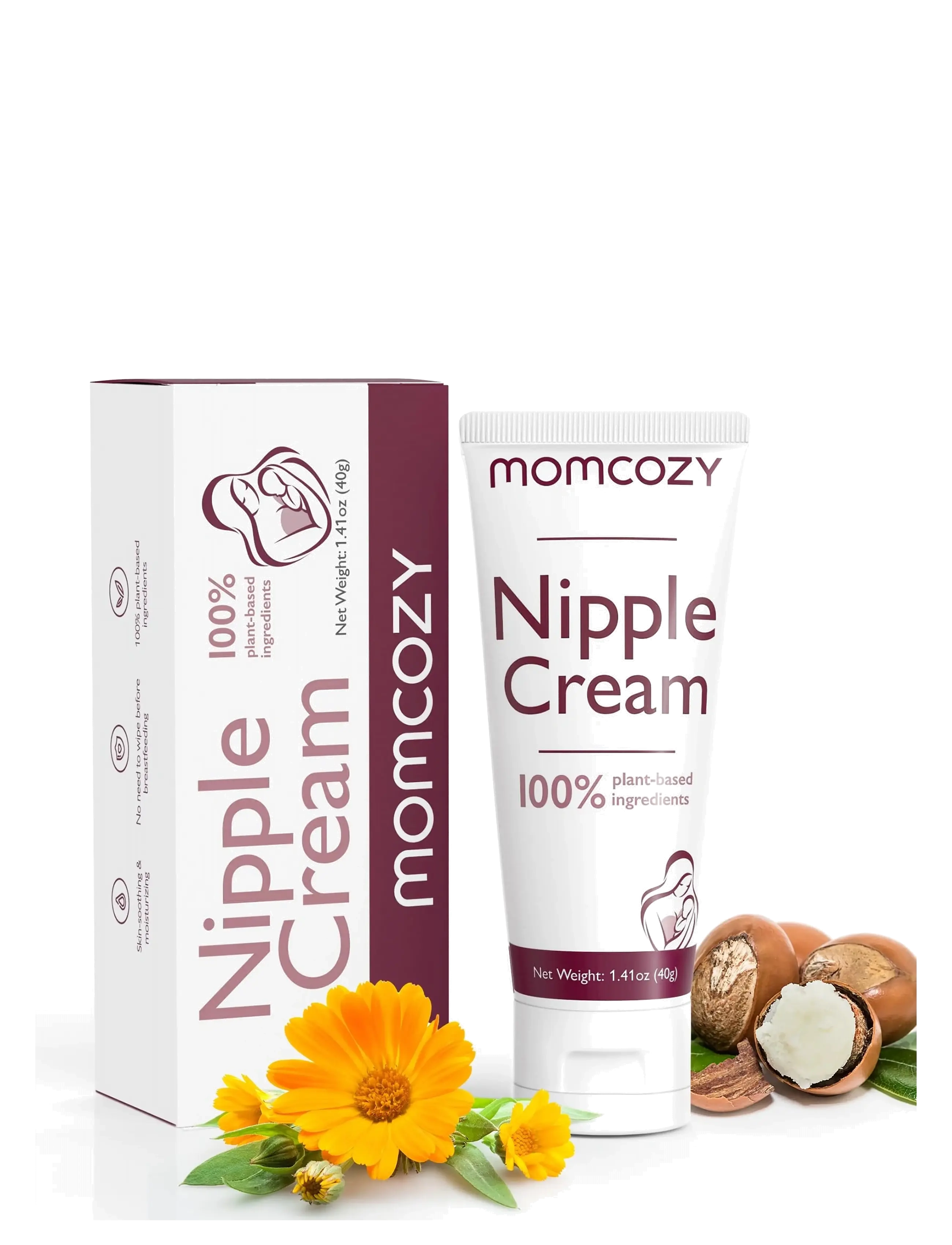 Momcozy - Momcozy  100% Natural Vegan Lanolin-free Nipple Butter - hautpflege für schwangere - white - 2