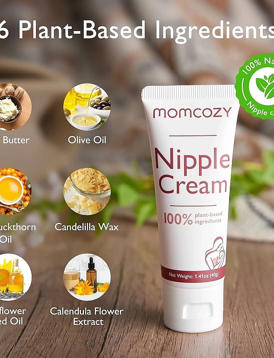 Momcozy - Momcozy 100% Natural Vegan Lanolin-free Nipple Butter - hautpflege für schwangere - white - 0