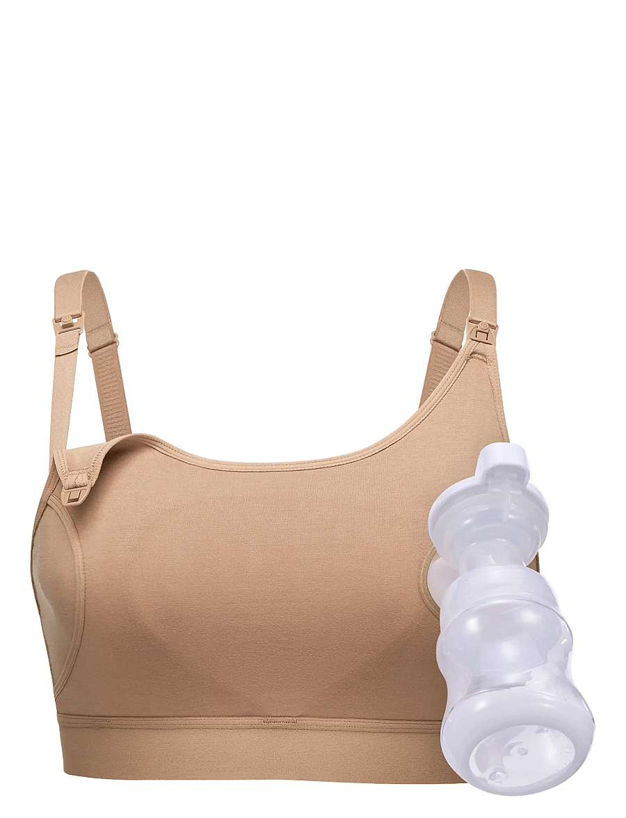 Momcozy - Momcozy YN08 M Hands-Free Pumping Bra Natural - milchpumpen & zubehör - natural - 1