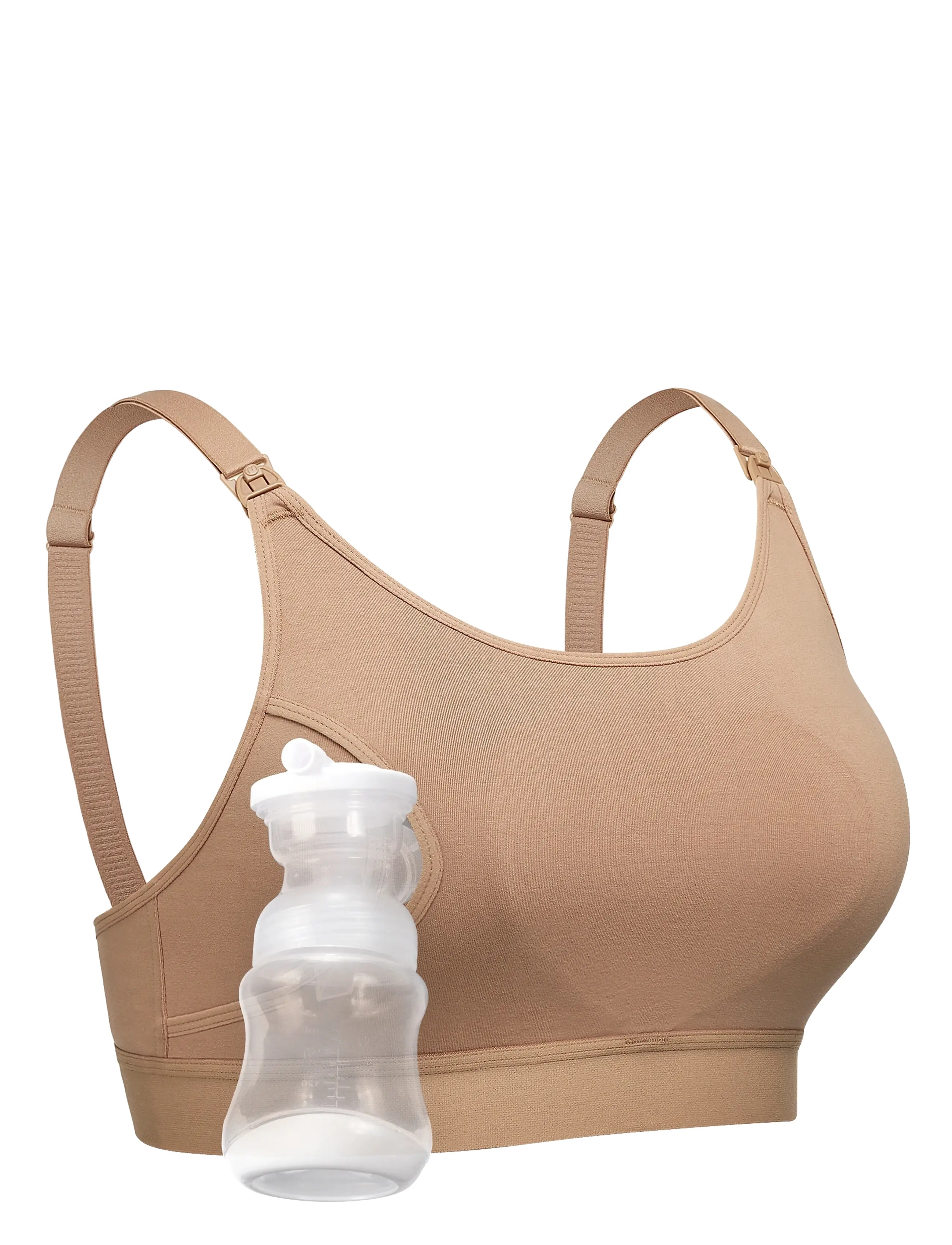 Momcozy - Momcozy  YN08 M Hands-Free Pumping Bra Natural - milchpumpen & zubehör - natural - 2