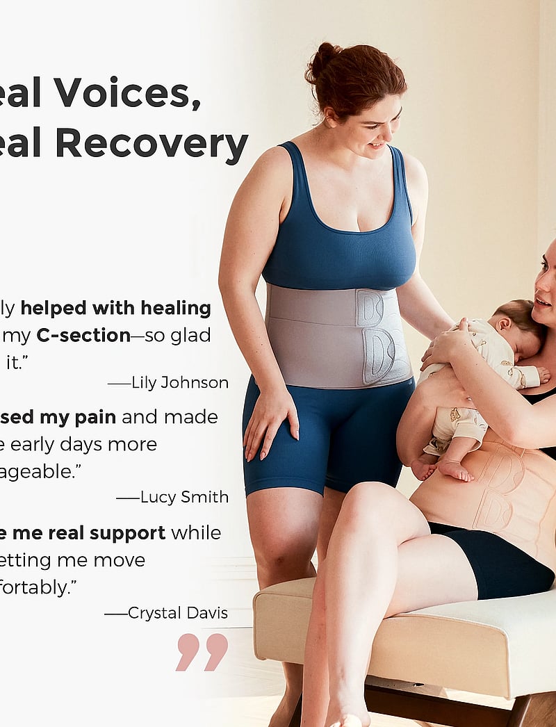 Momcozy - Momcozy Ergowrap M Postpartum Belly Band Oyster Pink - unterwäsche - oyster pink - 1