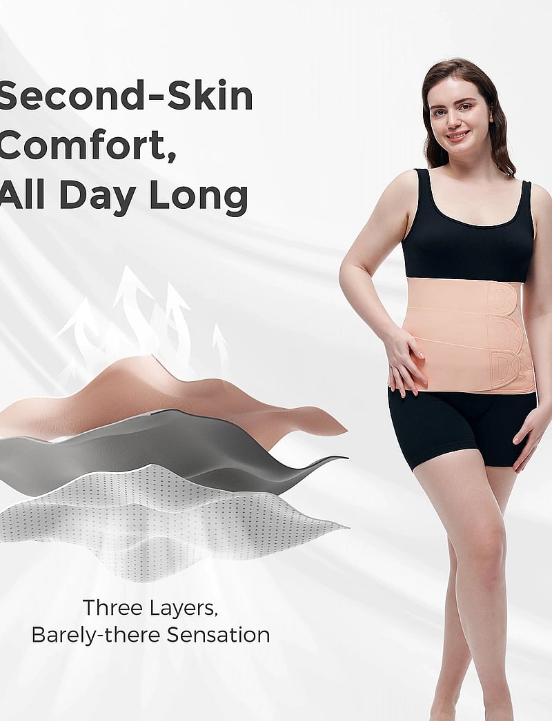 Momcozy - Momcozy Ergowrap M Postpartum Belly Band Oyster Pink - unterwäsche - oyster pink - 4