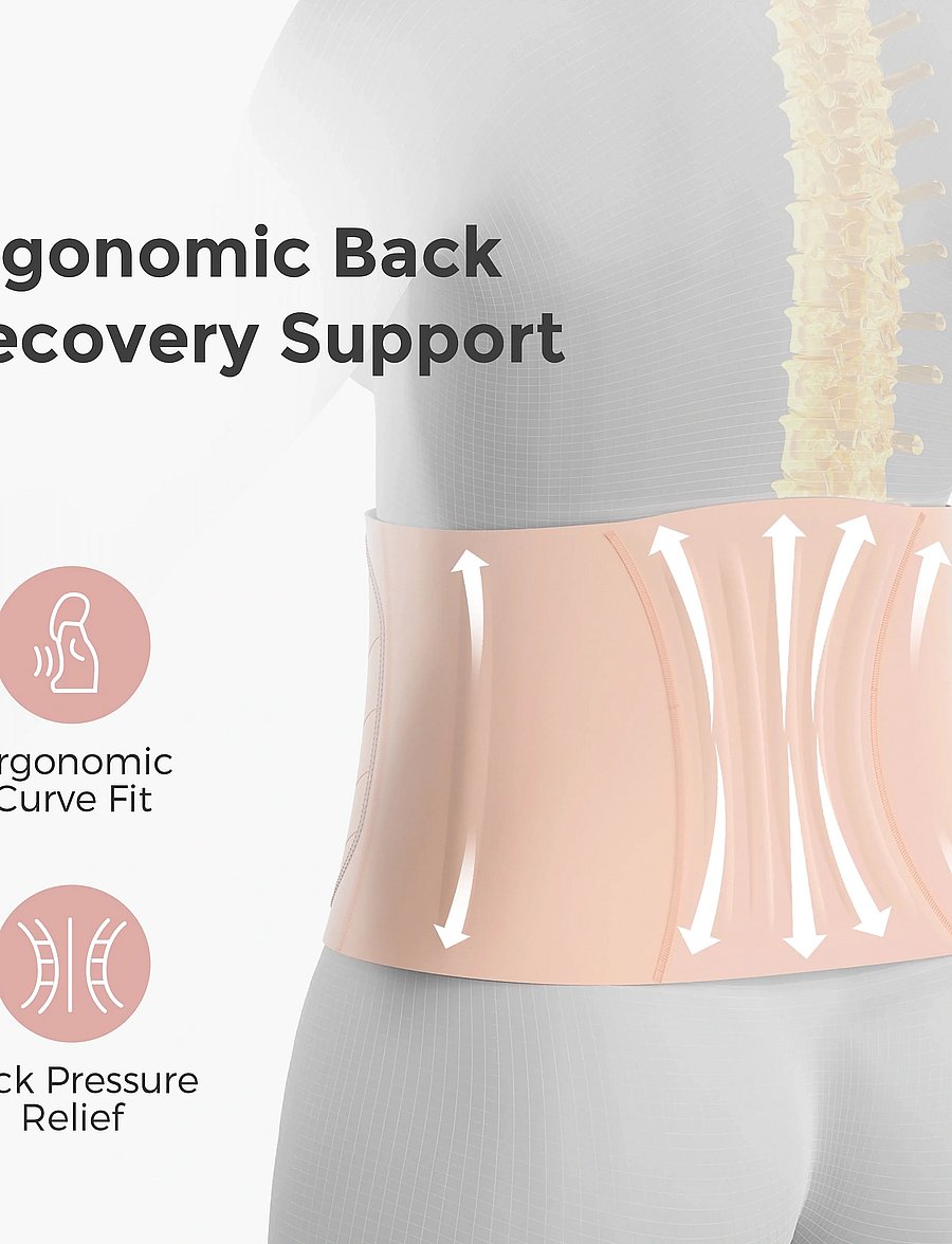 Momcozy - Momcozy Ergowrap M Postpartum Belly Band Oyster Pink - graviditetsprodukter - oyster pink - 5