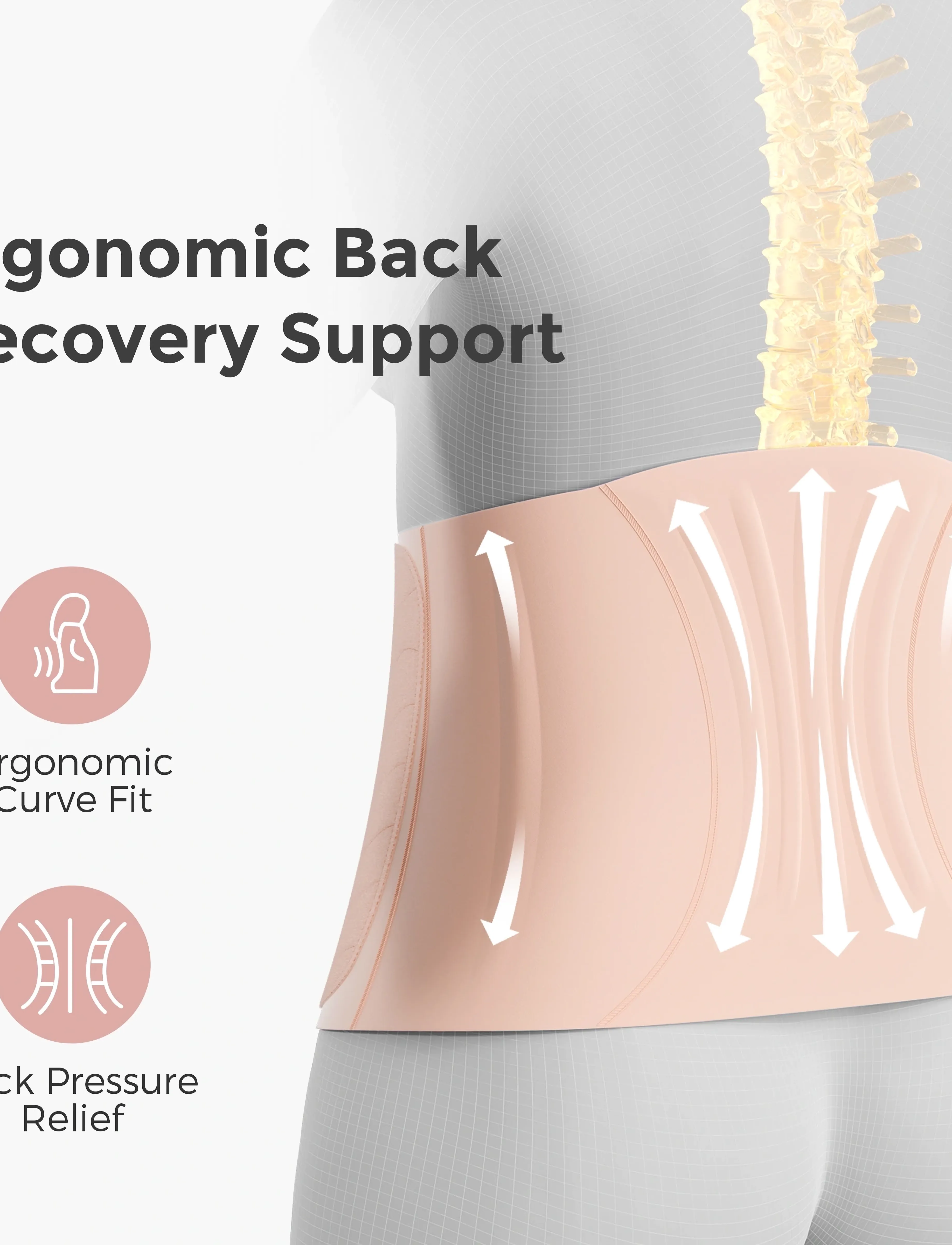 Momcozy - Momcozy  Ergowrap L Postpartum Belly Band Oyster Pink - pregnancy products - oyster pink - 4
