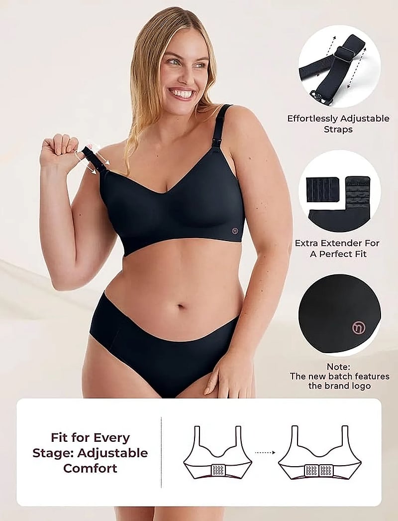 Momcozy - Momcozy YN21 M Maternity Nursing Bra Black - unterwäsche - black - 5