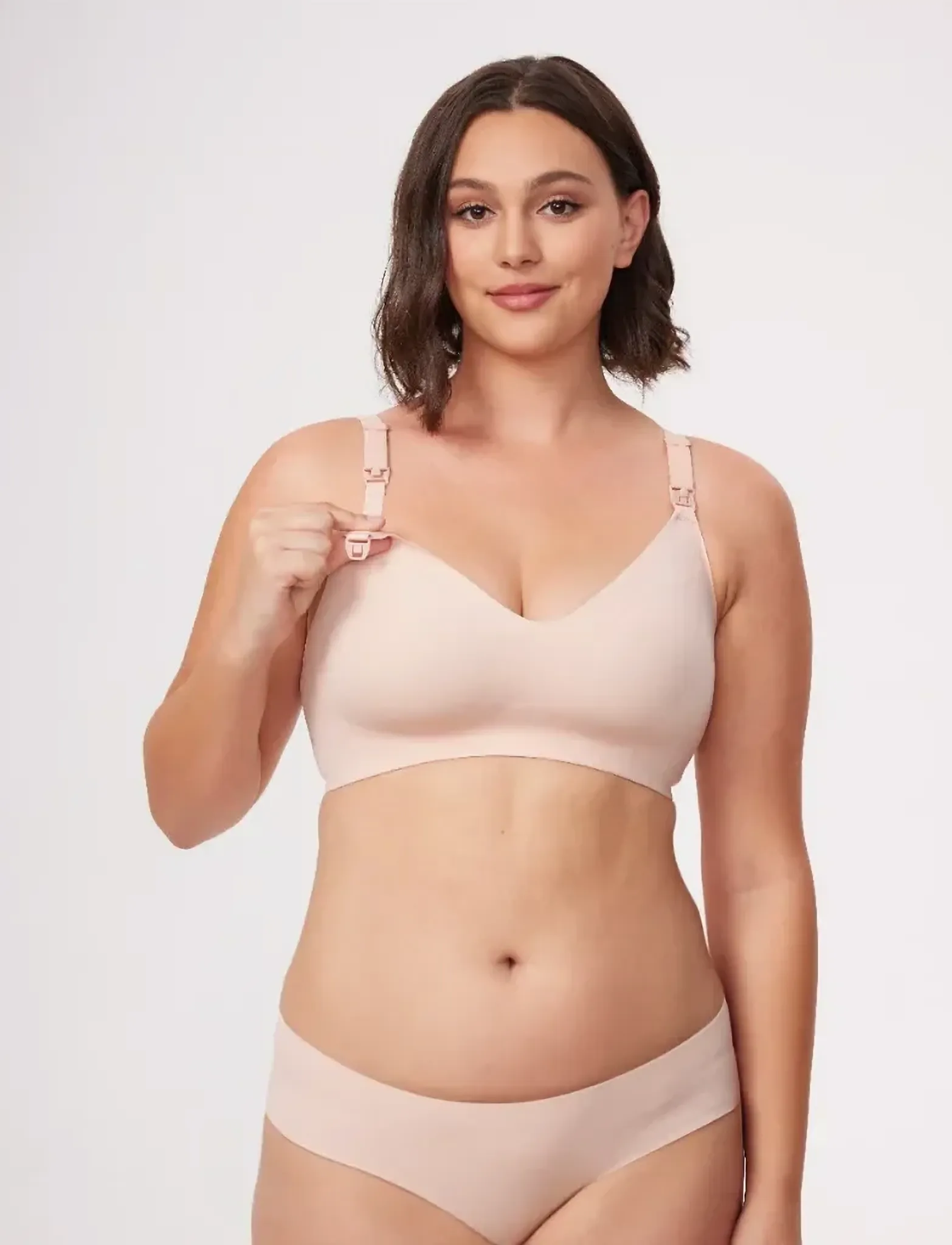 Momcozy - Momcozy  YN21 XL Maternity Nursing Bra Natural - bralette - natural - 4