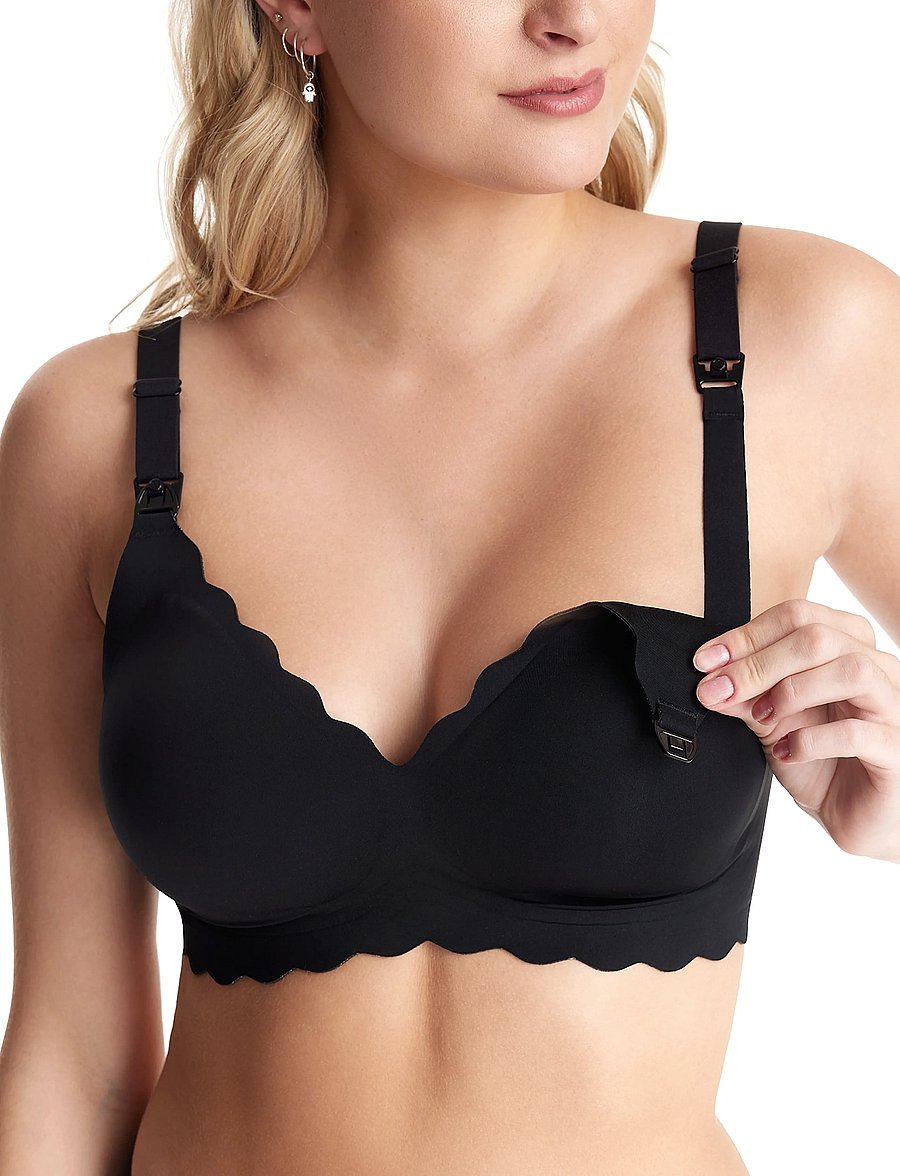 Momcozy - Momcozy YN46 M Seamless Support Floral Bra Black - soutiens-gorge sans armatures - black - 3
