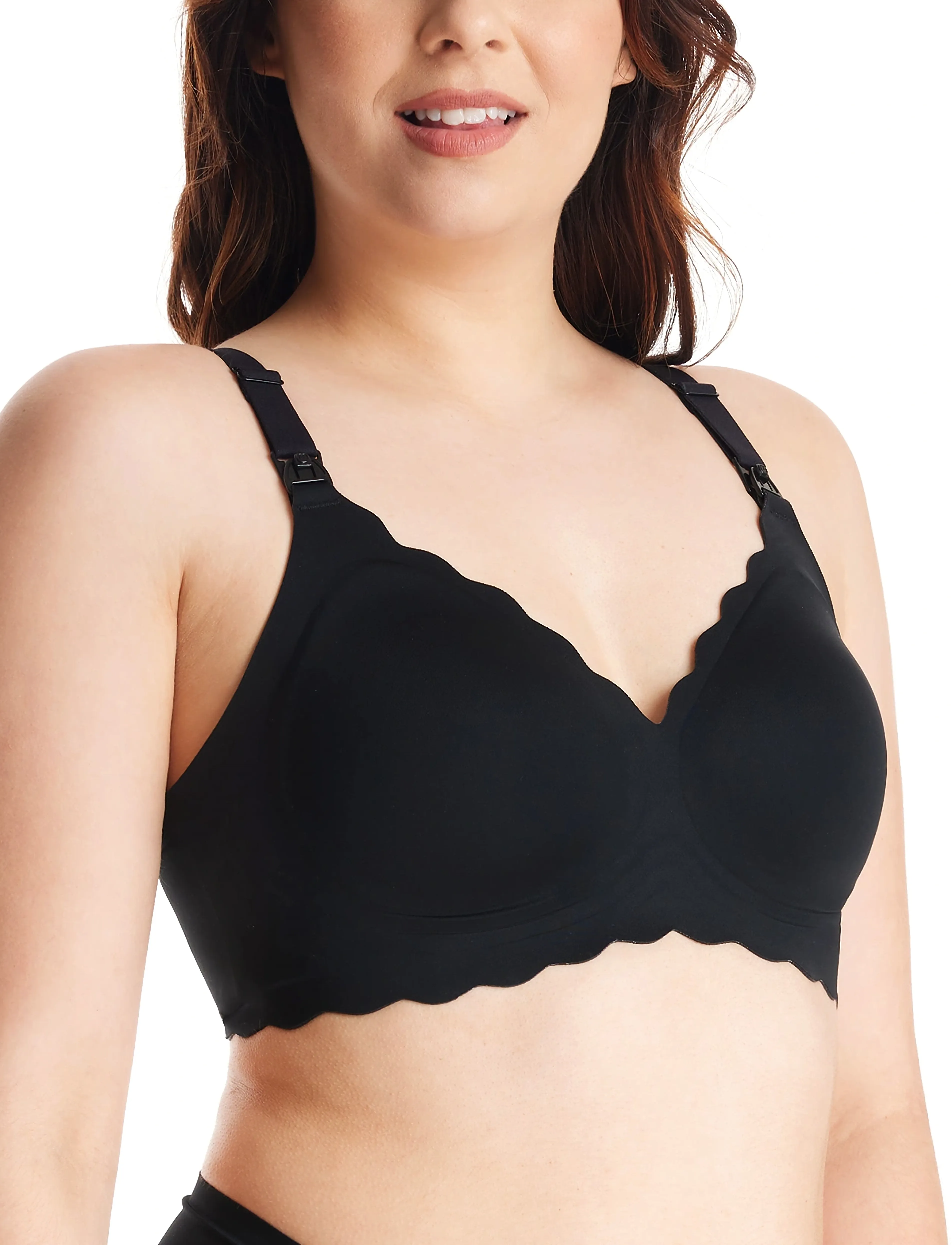 Momcozy - Momcozy  YN46 M Seamless Support Floral Bra Black - soutiens-gorge sans armatures - black - 4