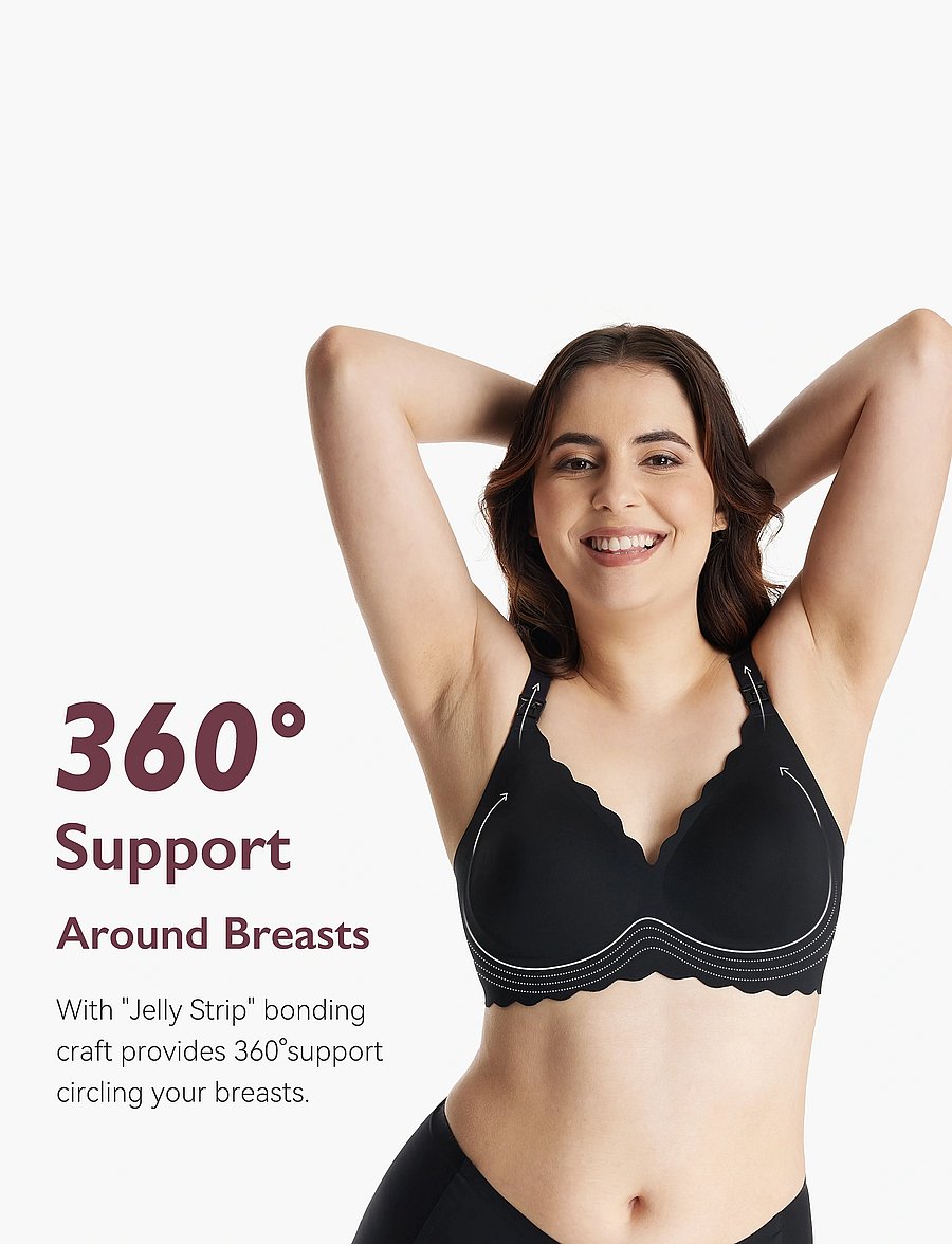 Momcozy - Momcozy YN46 M Seamless Support Floral Bra Black - unterwäsche - black - 5