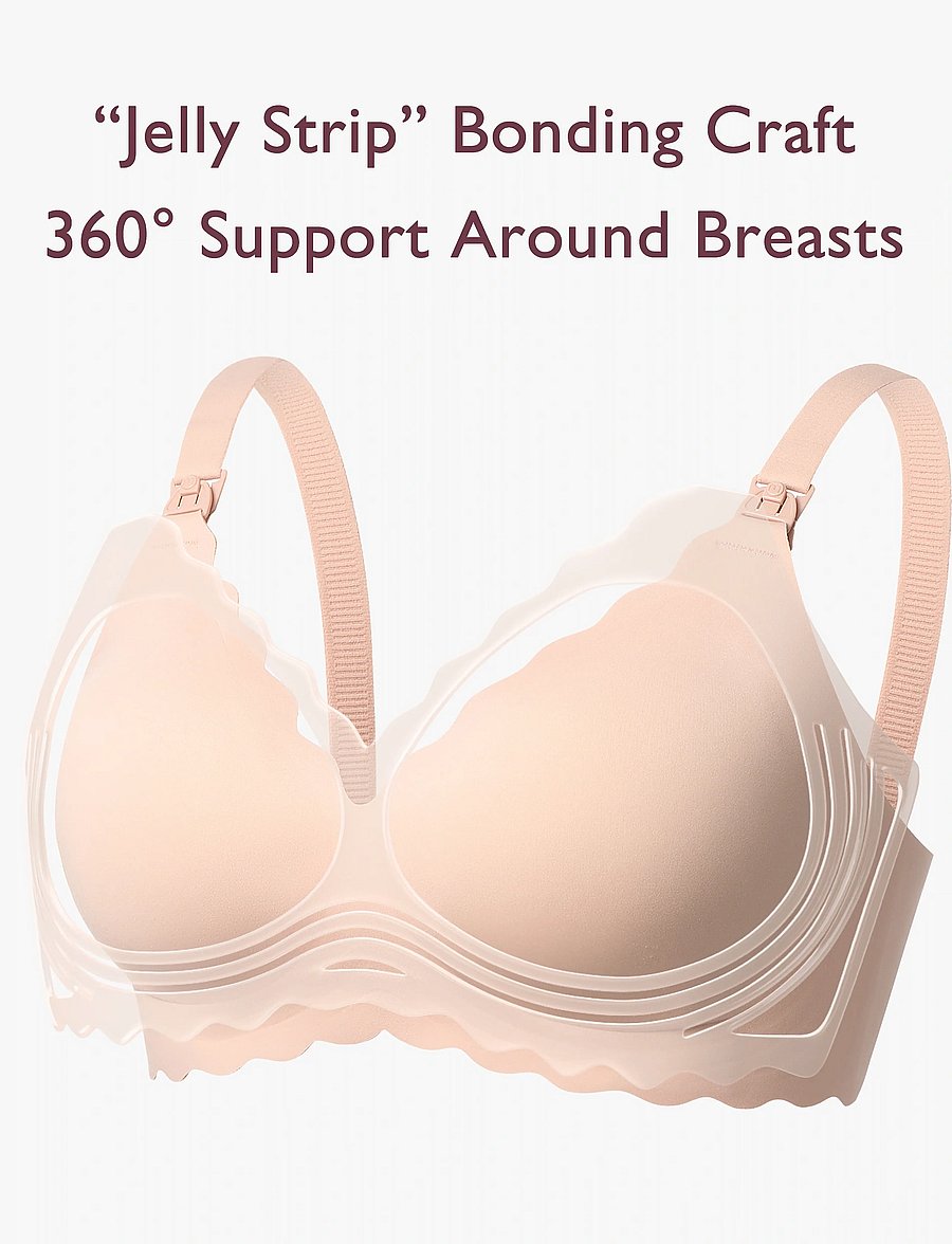Momcozy - Momcozy YN46 L Seamless Support Floral Bra Natural - lingerie - natural - 0