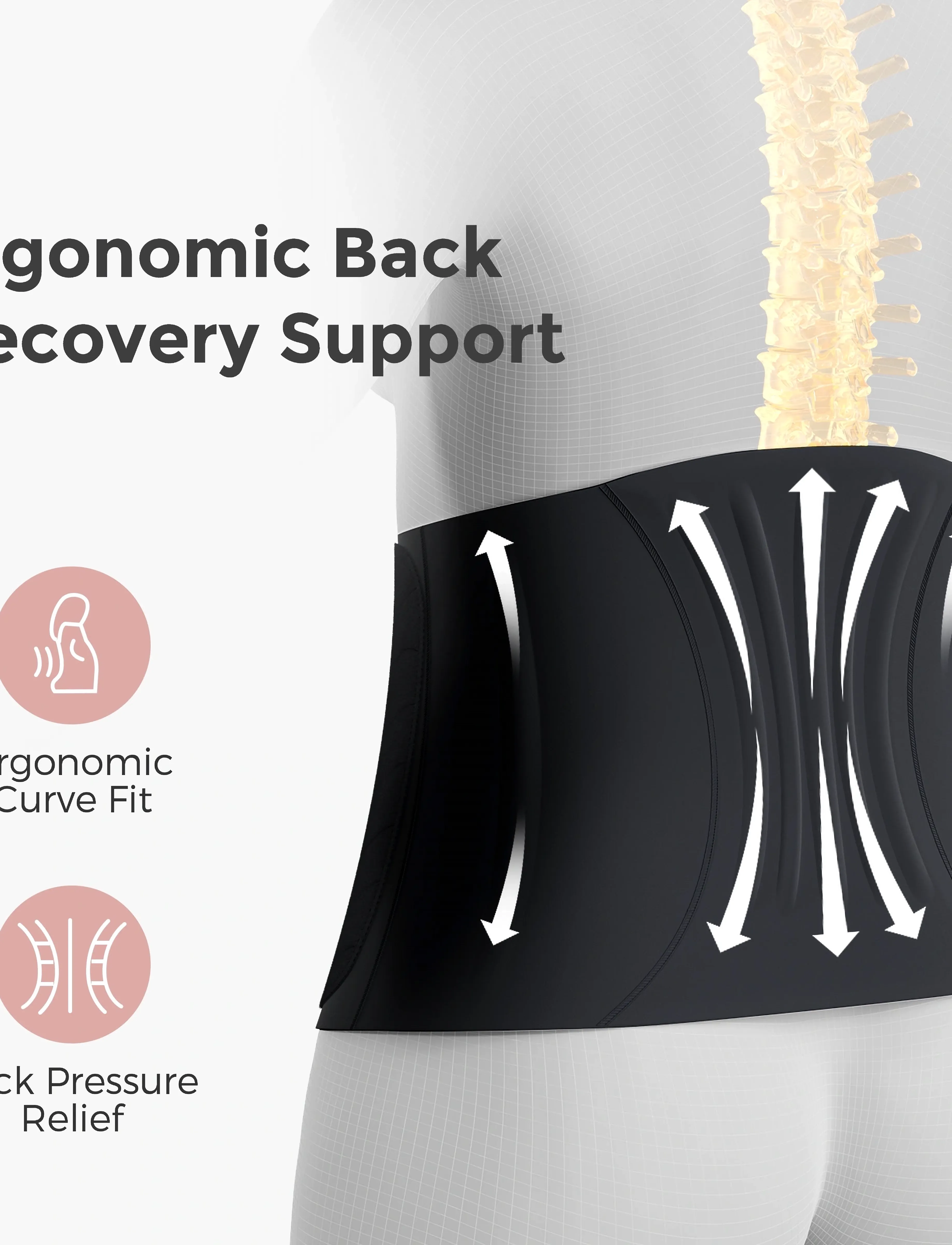 Momcozy - Momcozy  Ergowrap M Postpartum Belly Band Black - black - 4
